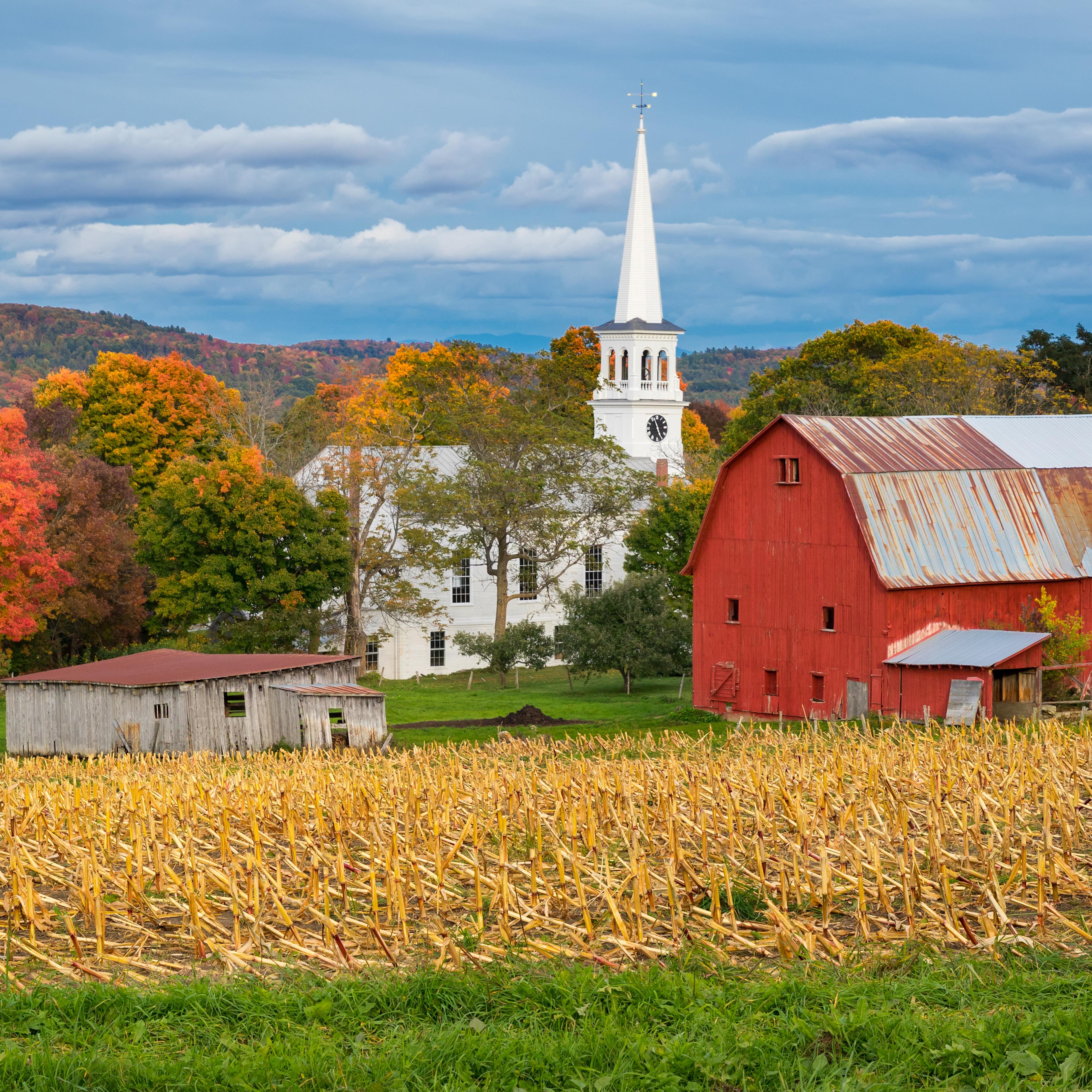 Peacham farm in Autumn