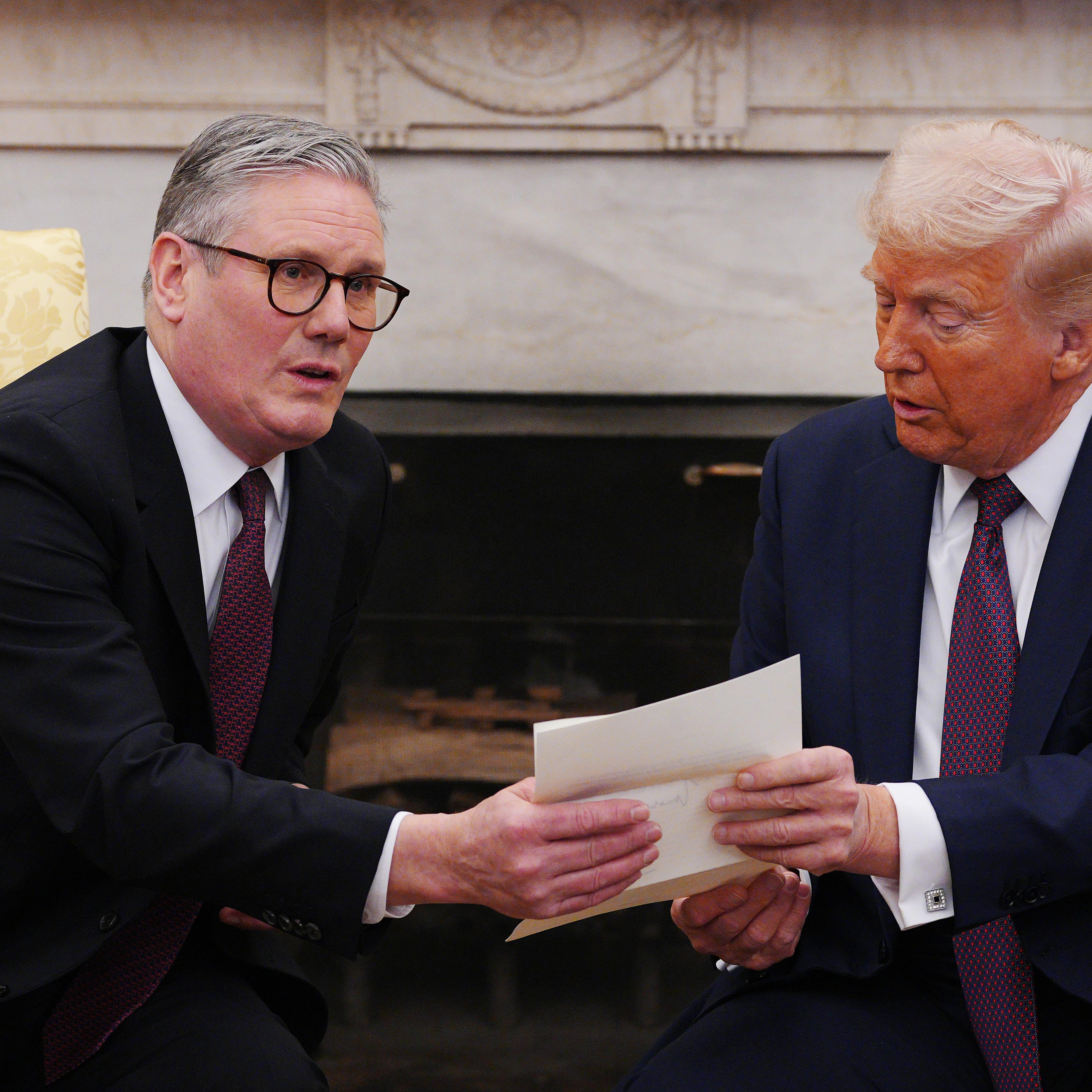 UK Prime Minister Meets With President Trump In Washington