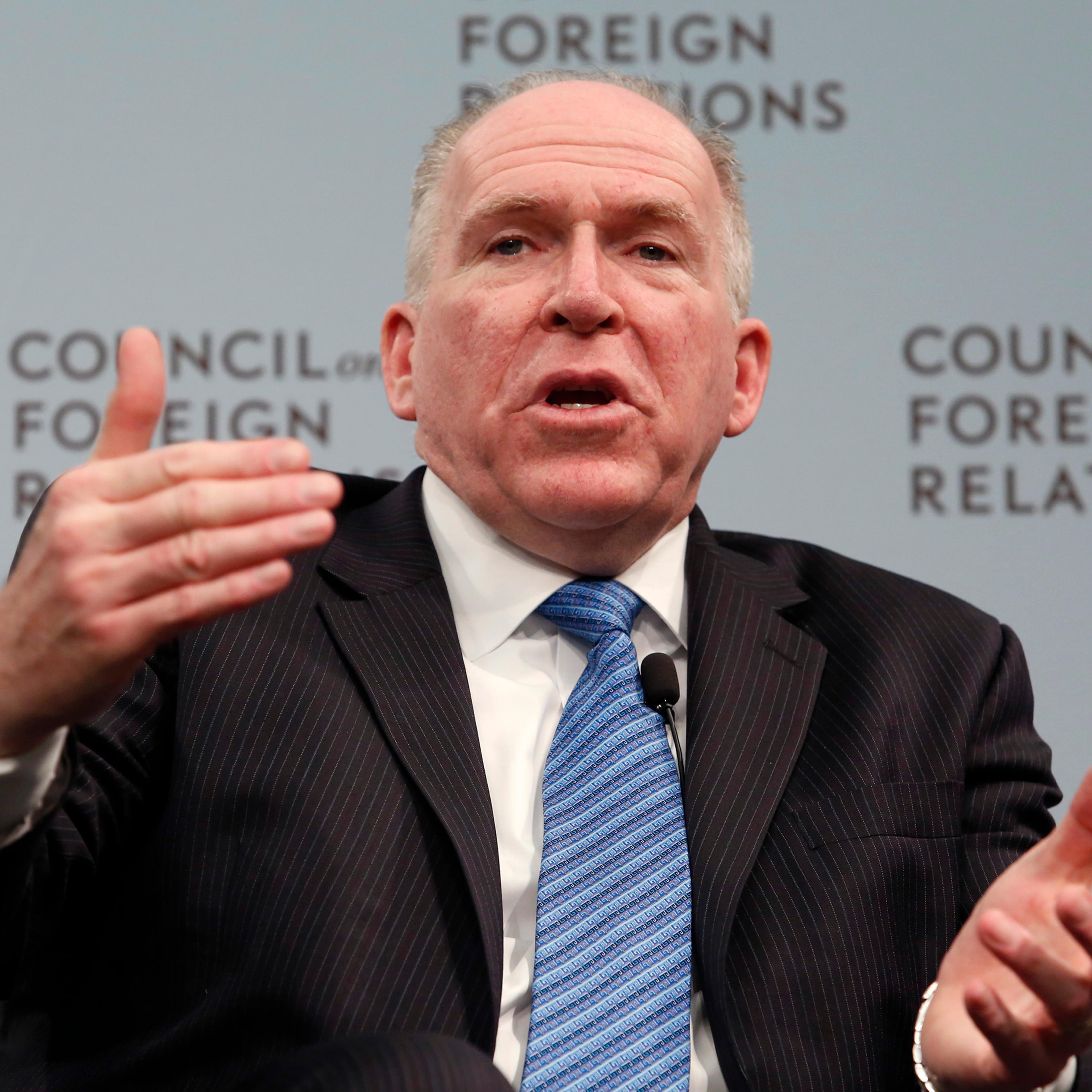 CIA Director John Brennan speaks at a Council on Foreign Relations forum in Washington