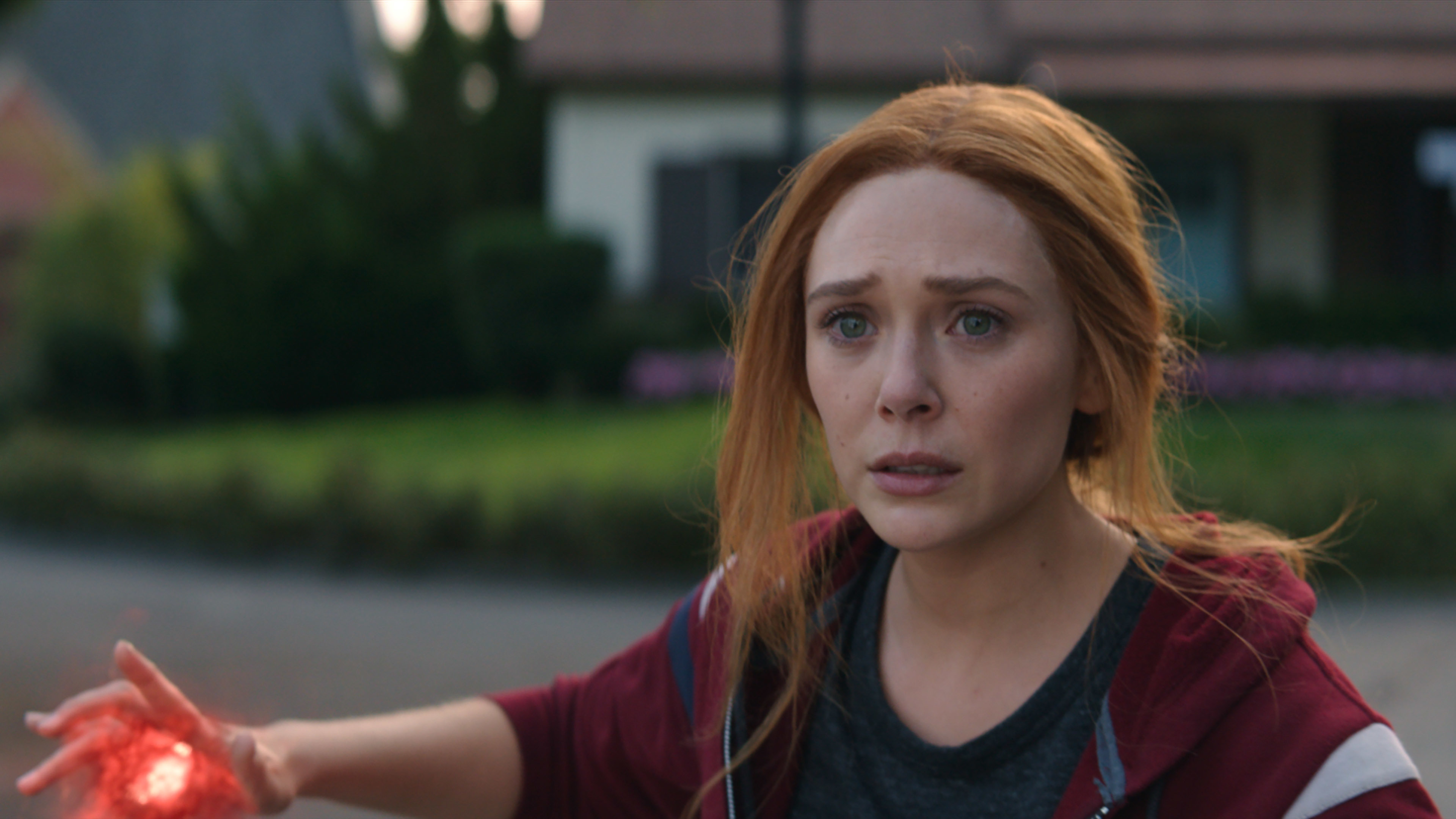 Elizabeth Olsen in the <i>WandaVision</i> finale 