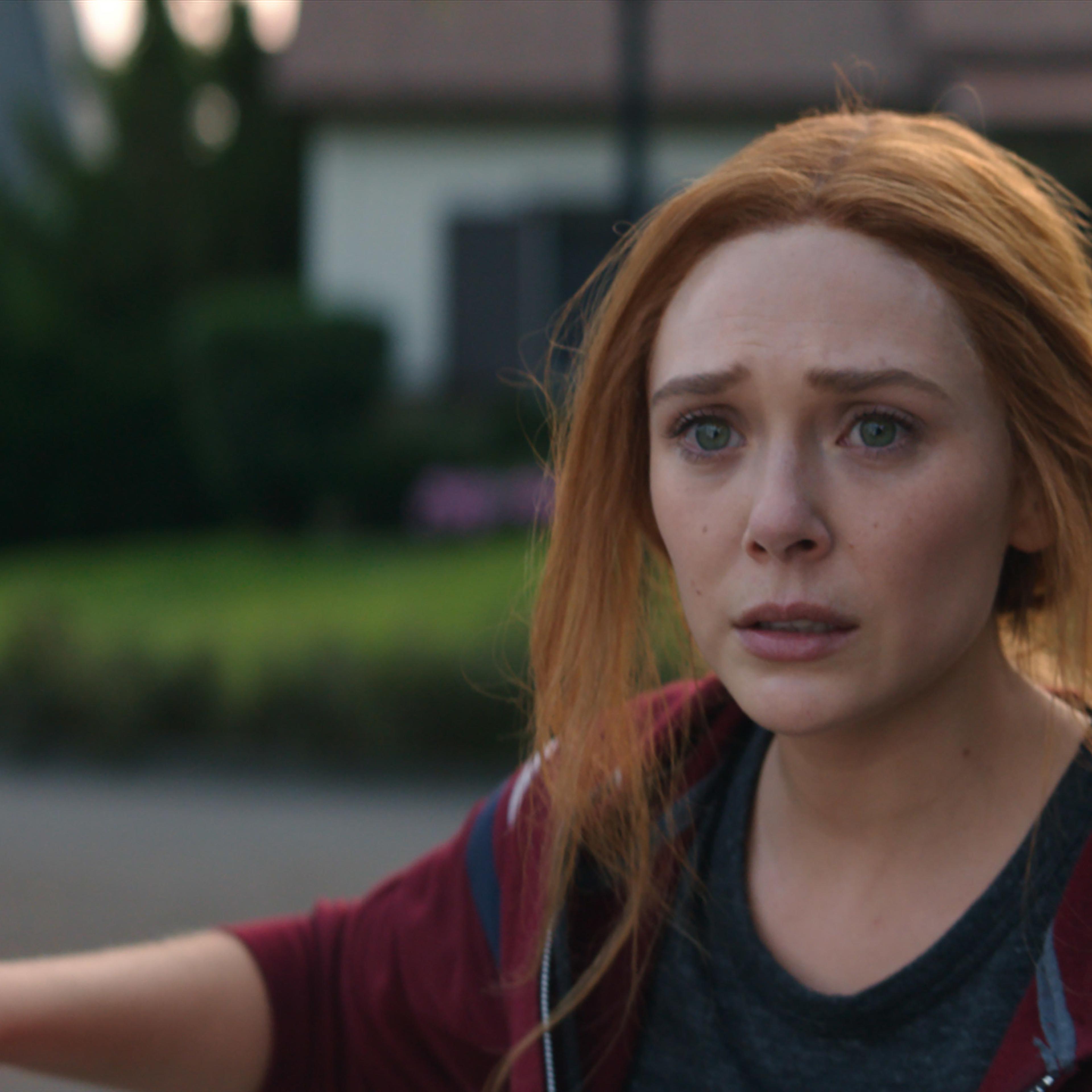 Elizabeth Olsen in the <i>WandaVision</i> finale