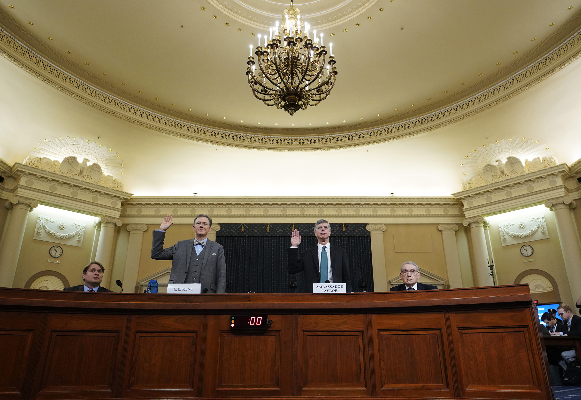 Amb. William Taylor And Deputy Assistant Secretary Of State George Kent Testify At Impeachment Hearing