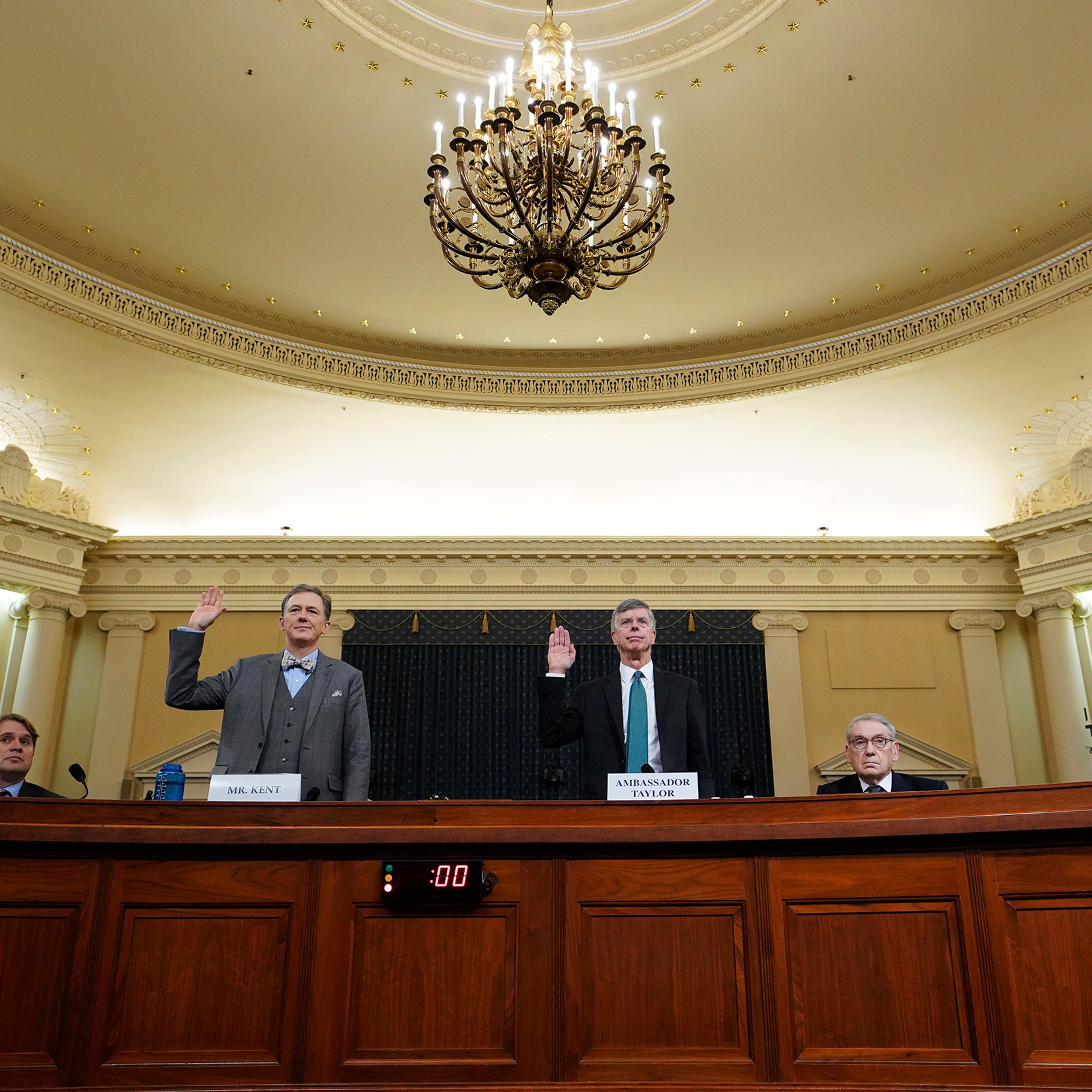 Amb. William Taylor And Deputy Assistant Secretary Of State George Kent Testify At Impeachment Hearing
