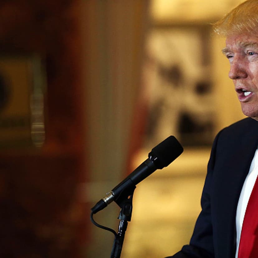 Republican presidential candidate Donald Trump speaks at a news conference at Trump Tower where he addressed issues about the money he pledged to donate to veterans groups following a skipped a debate in January before the Iowa caucuses on May 31, 2016 i