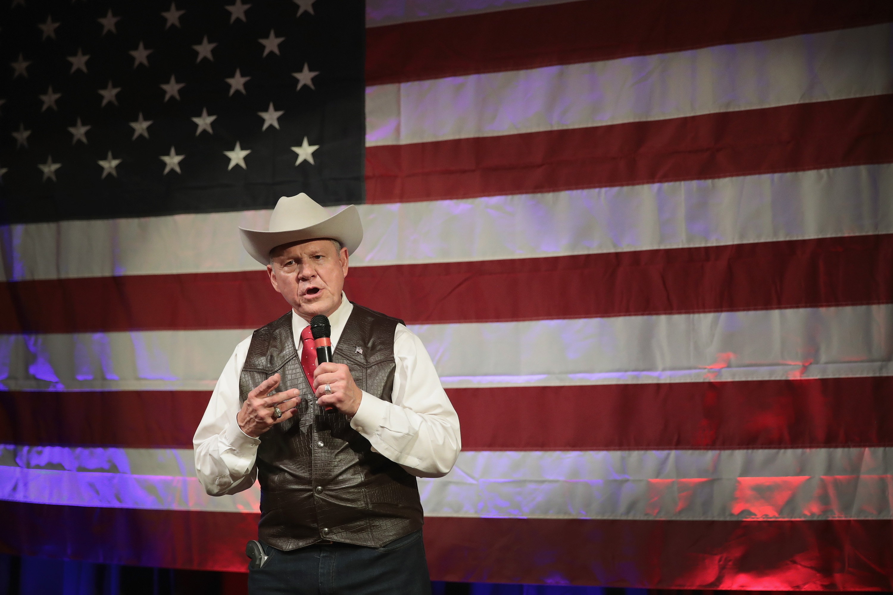Alabama GOP Senate Candidate Roy Moore Holds Campaign Event In Fairhope, Alabama