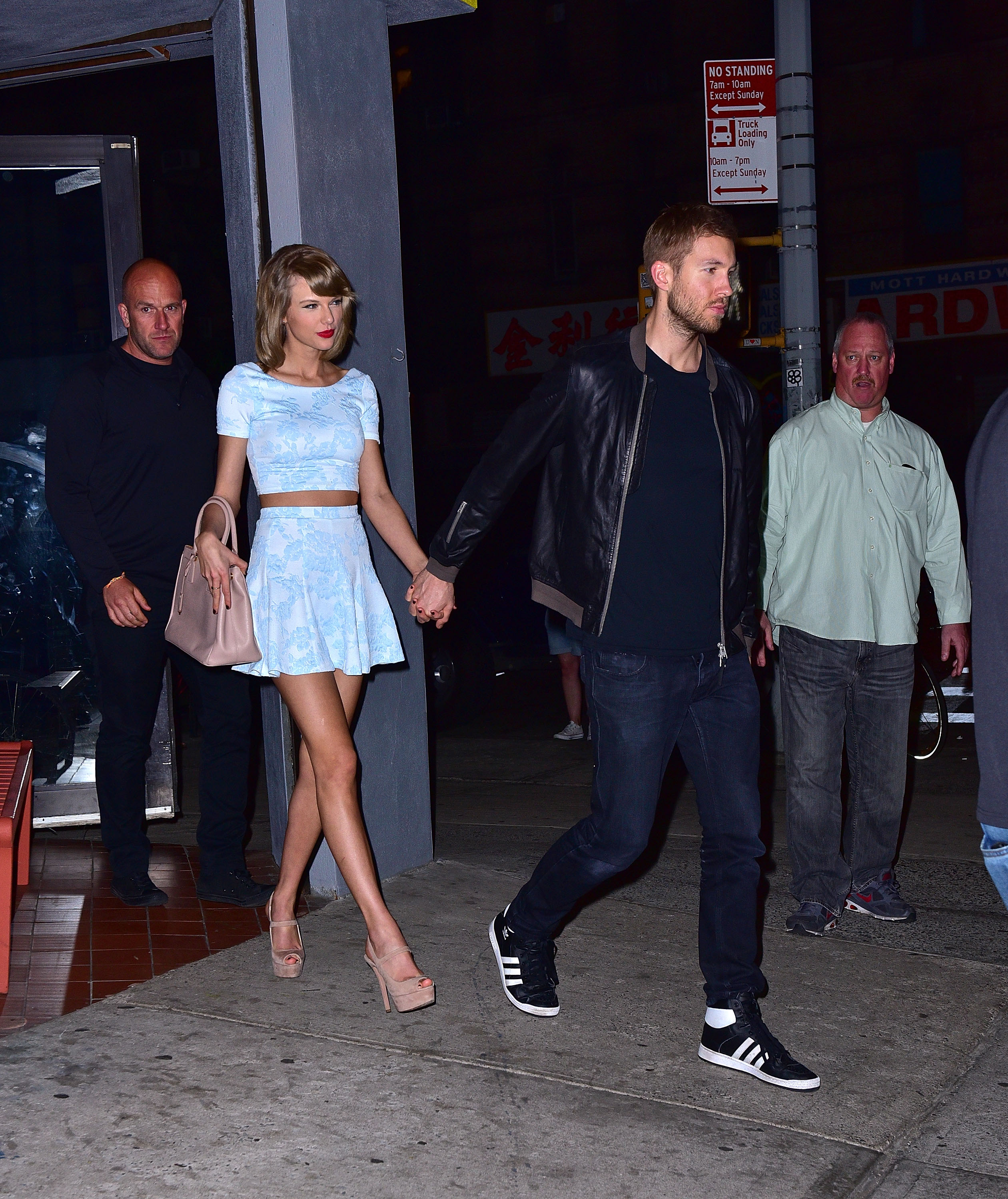 Taylor Swift and Calvin Harris on May 26, 2015 in New York City.