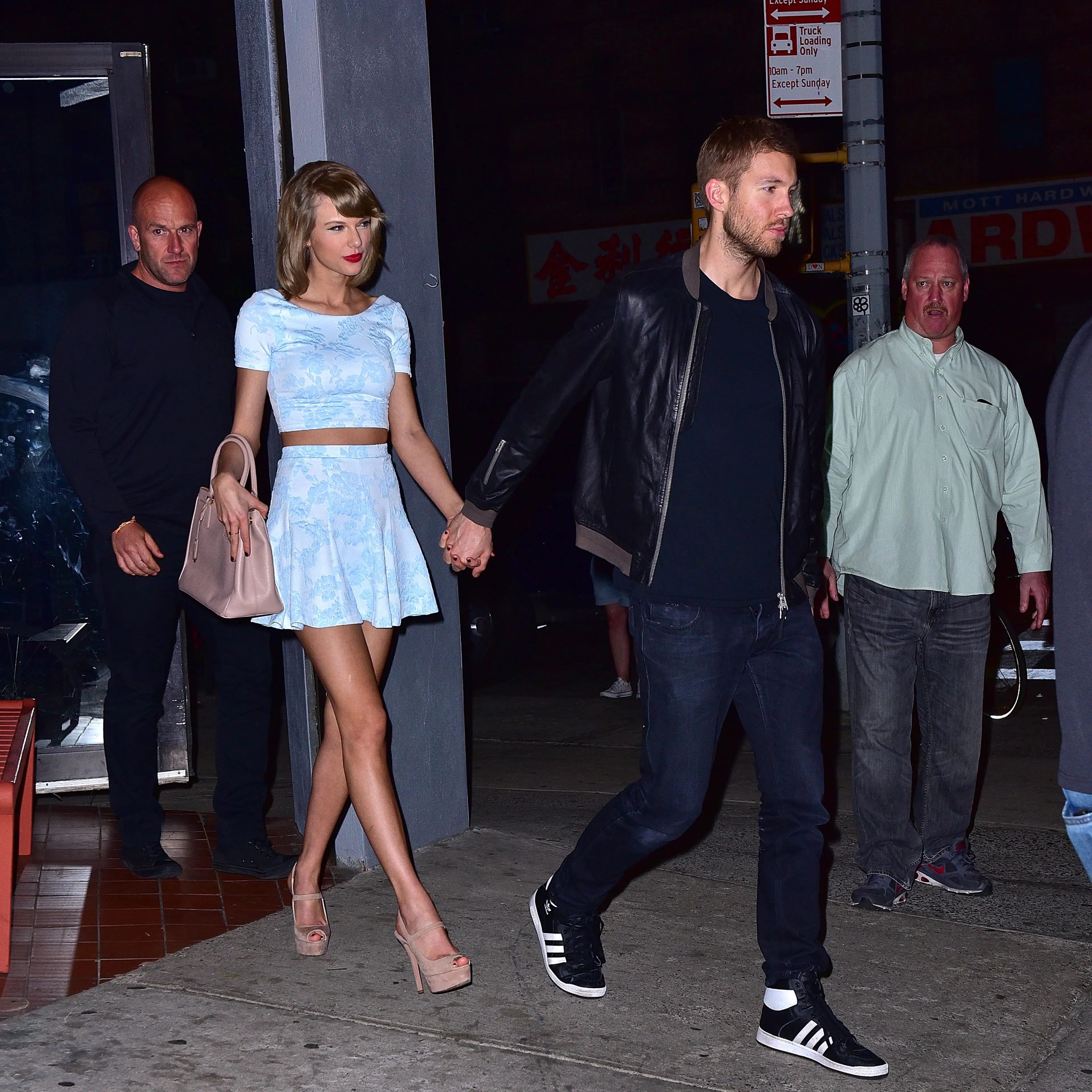 Taylor Swift and Calvin Harris on May 26, 2015 in New York City.