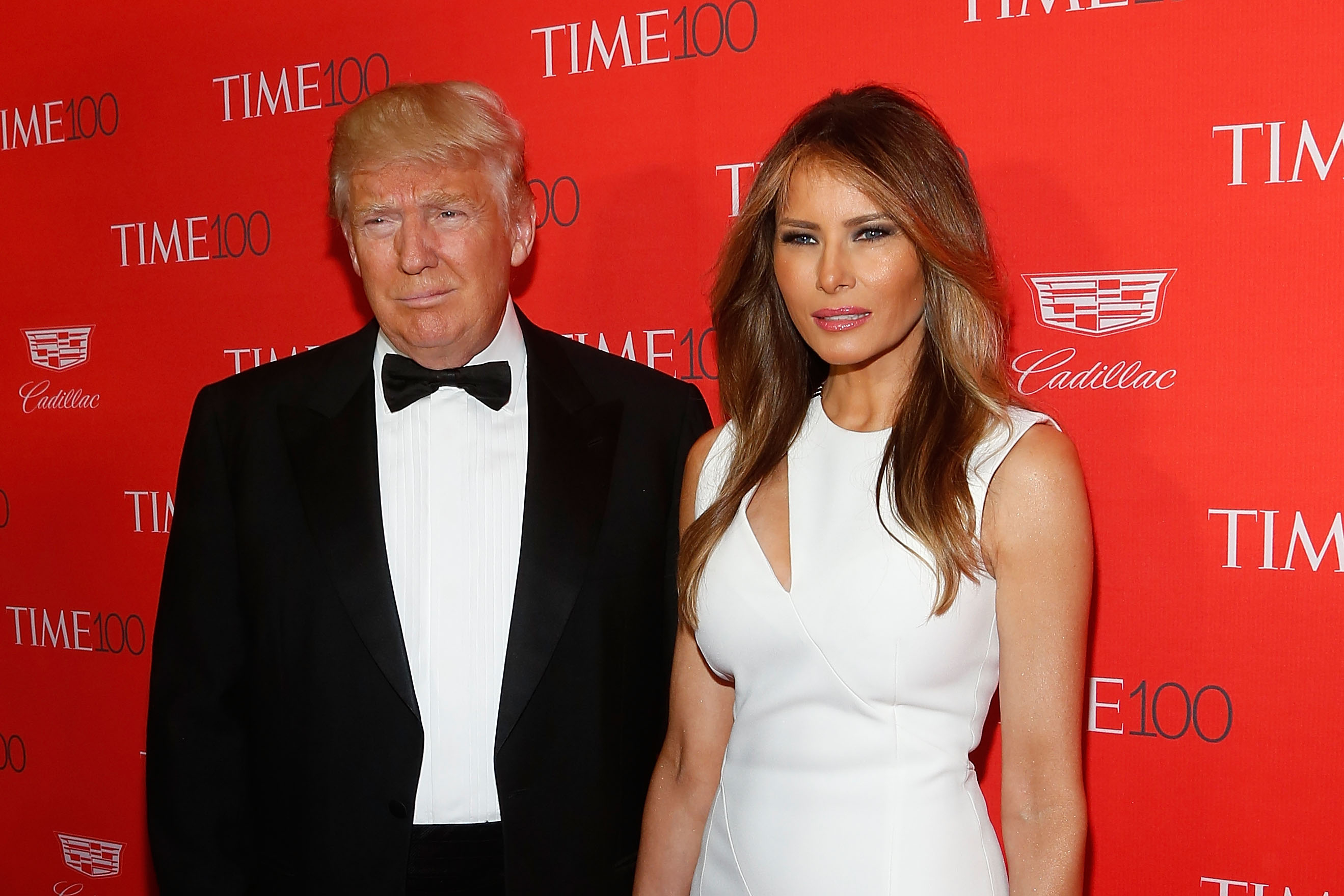 Donald Trump and Melania Trump attend the 2016 Time 100 Gala at Frederick P. Rose Hall, Jazz at Lincoln Center on April 26, 2016 in New York City.
