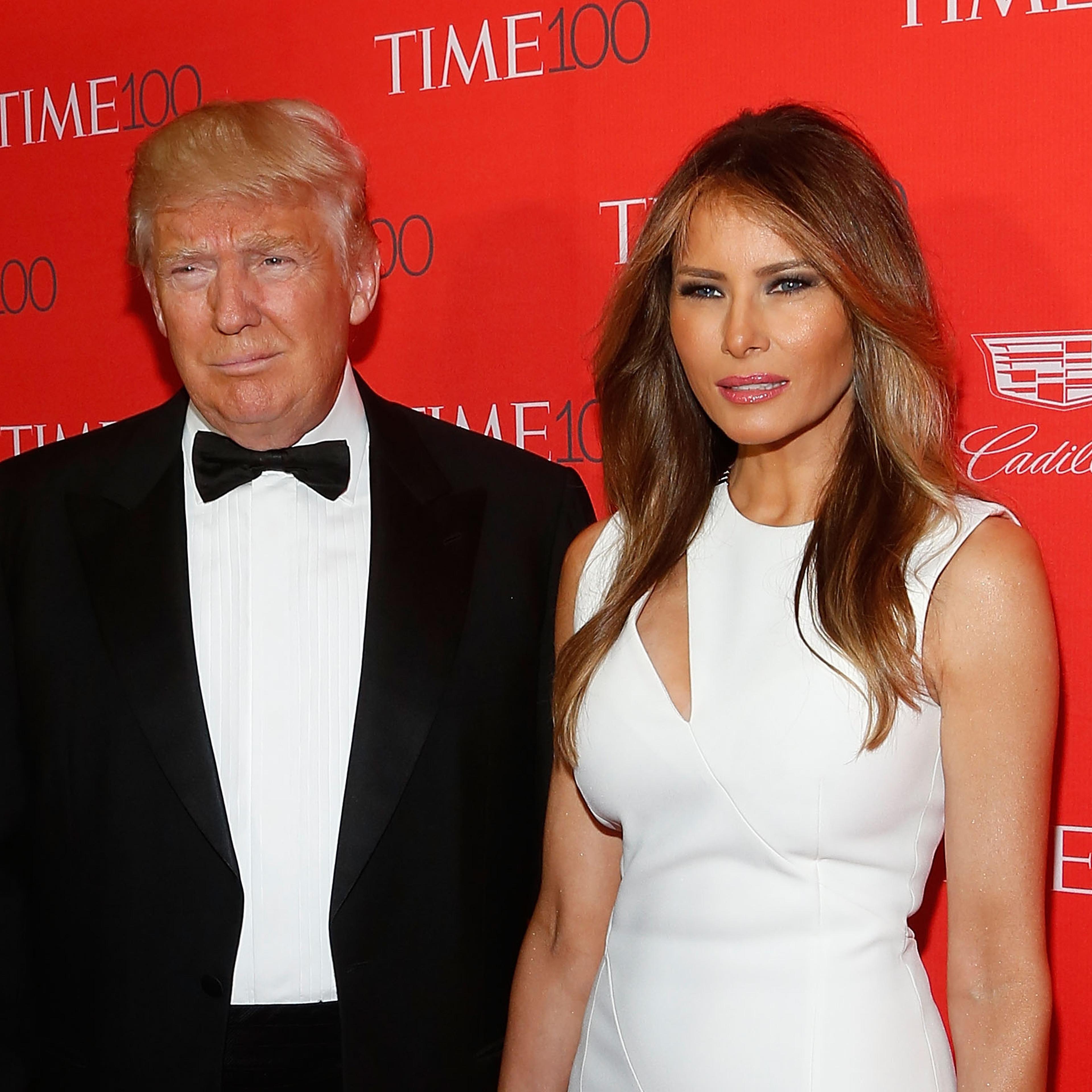 Donald Trump and Melania Trump attend the 2016 Time 100 Gala at Frederick P. Rose Hall, Jazz at Lincoln Center on April 26, 2016 in New York City.