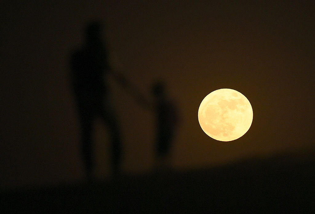 Super Moon Rises Over Dubai