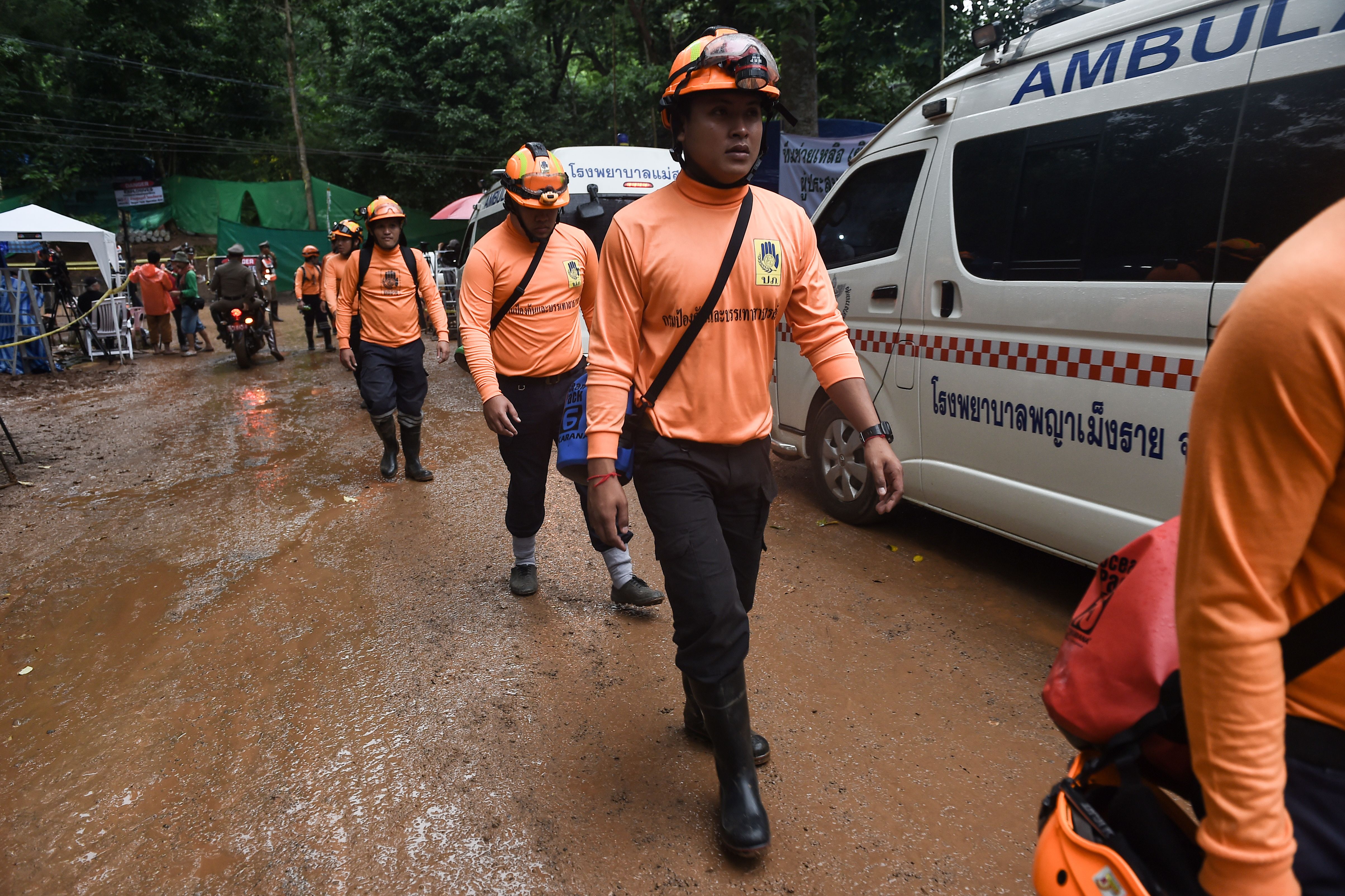 THAILAND-WEATHER-ACCIDENT-CHILDREN-CAVE
