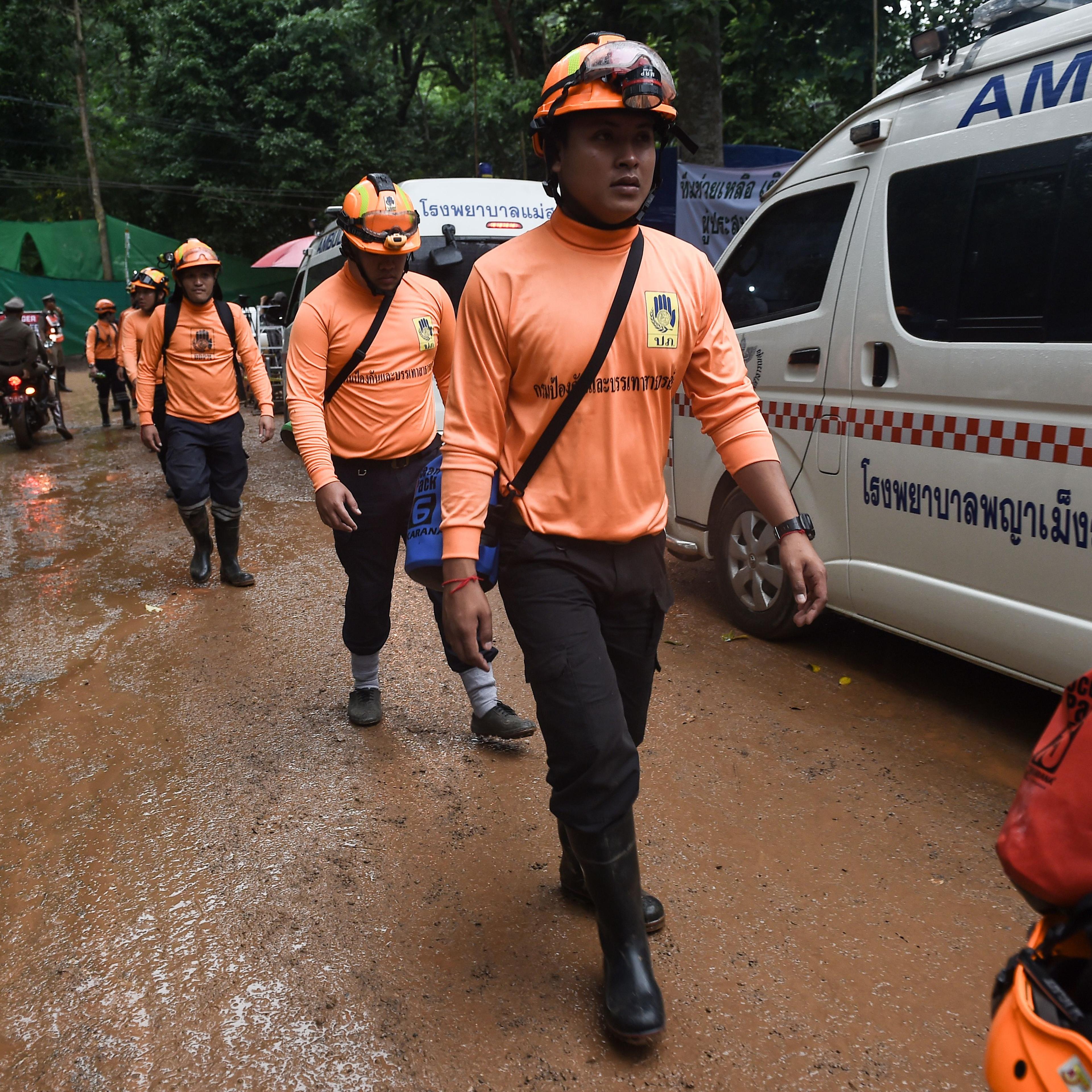 THAILAND-WEATHER-ACCIDENT-CHILDREN-CAVE