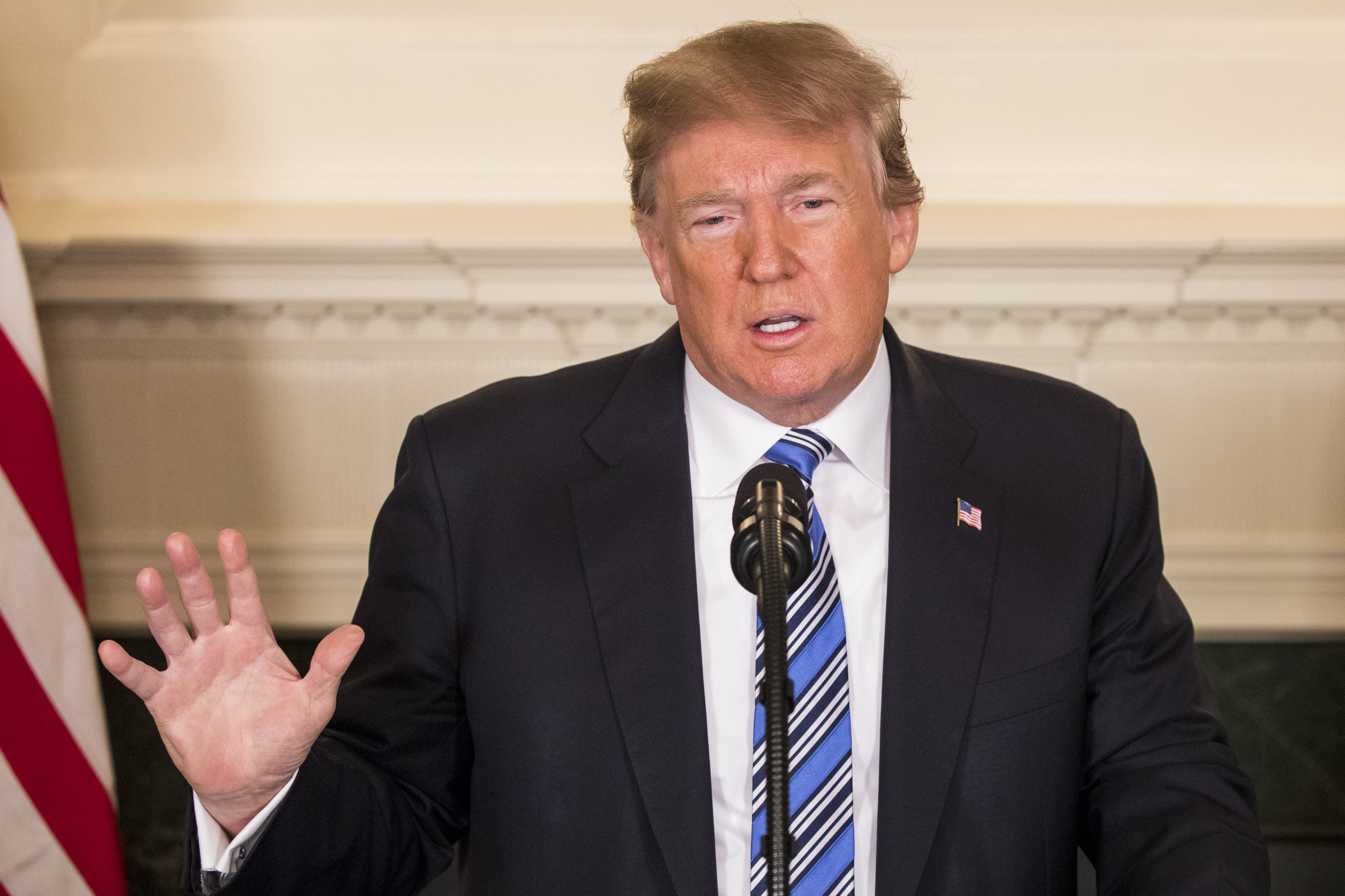 President Trump addresses the nation after the mass shootin in Florida