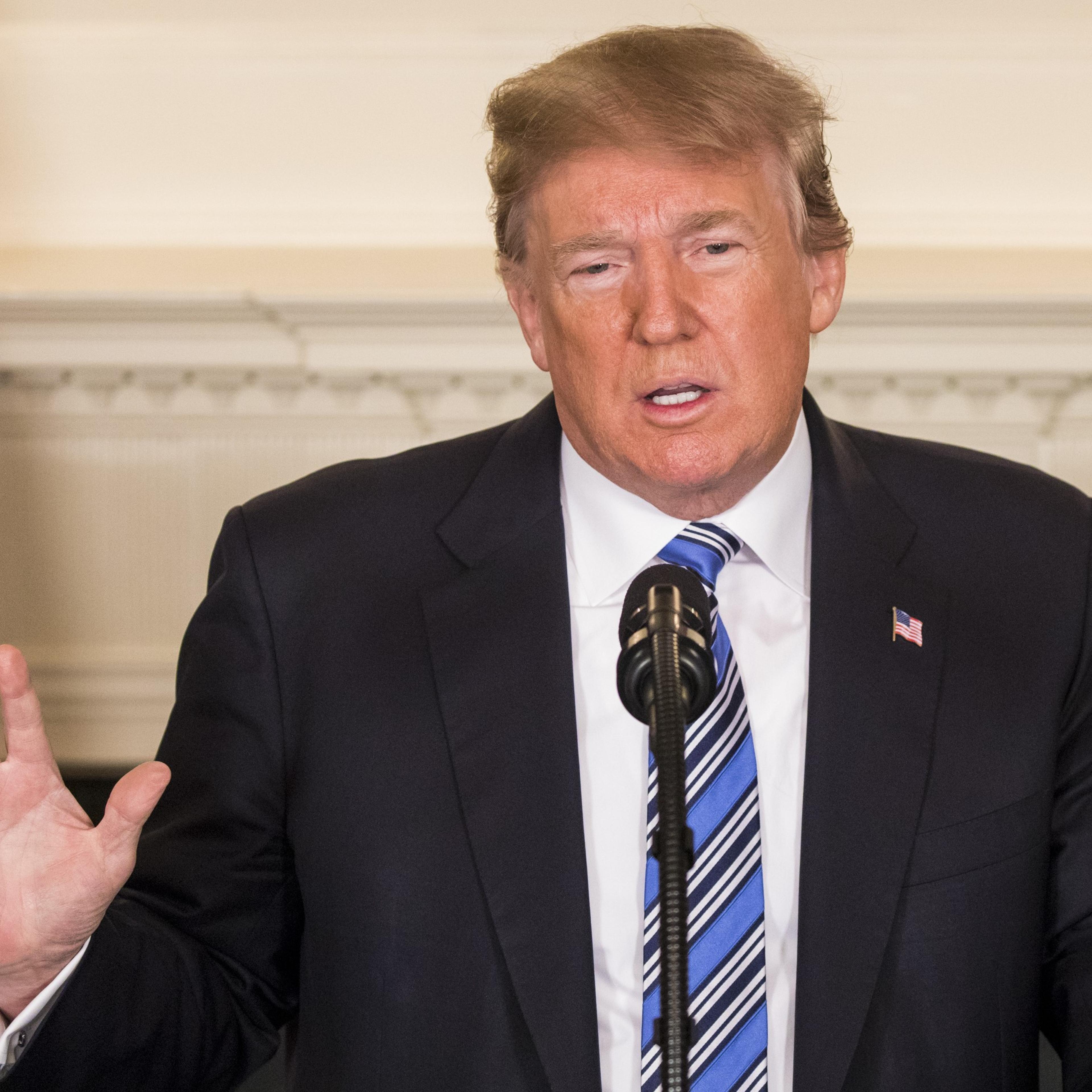 President Trump addresses the nation after the mass shootin in Florida