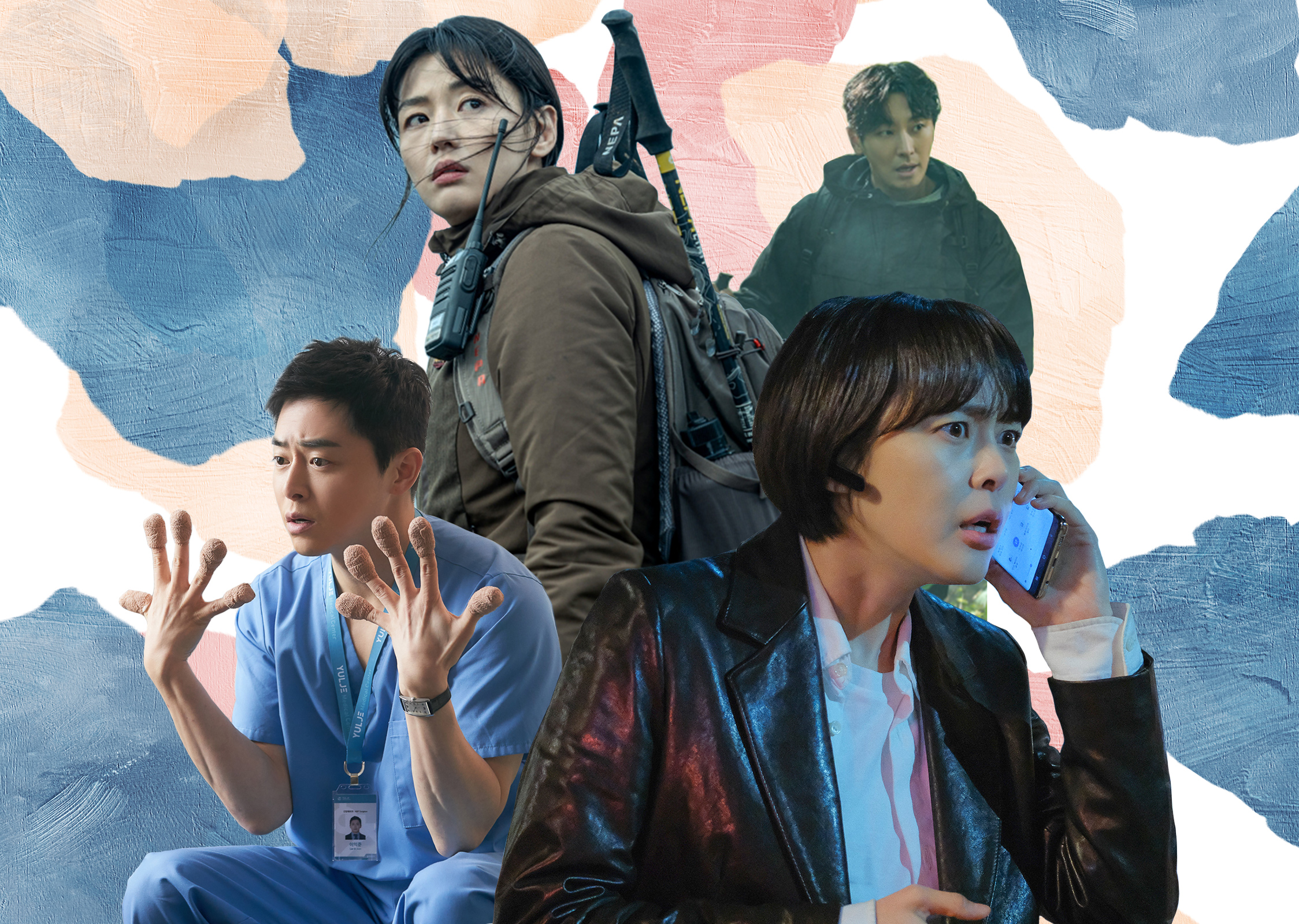 Jun Ji-Hyun and Ju Ji-Hoon in Jirisan, Jo Jung-Suk in Hospital Playlist, Lee Ha-Na in Voice