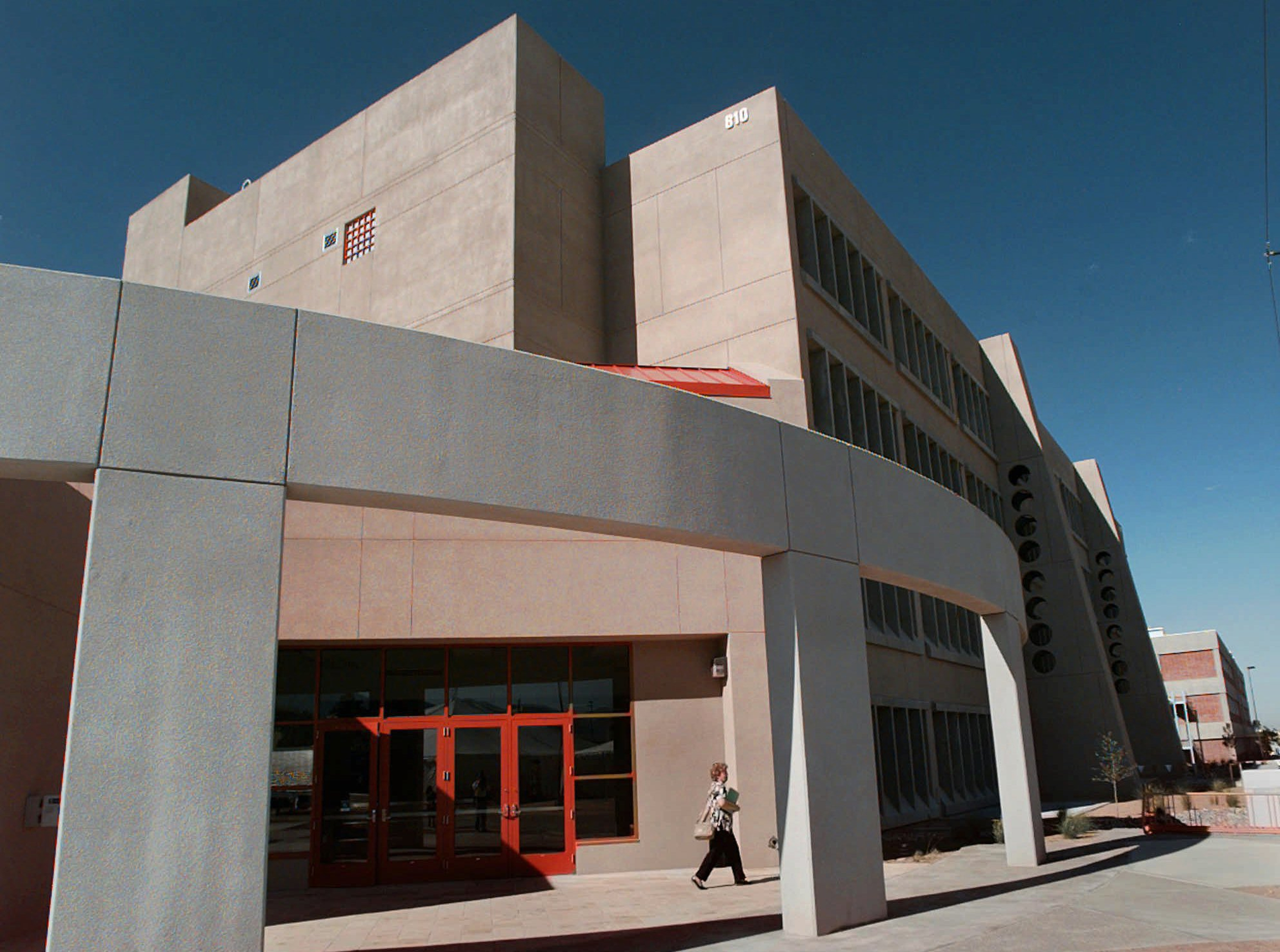 The exterior of the Center for National Security and Arms Control at Sandia National Laboratory in Albuquerque, N.M. in Aug. 1997.