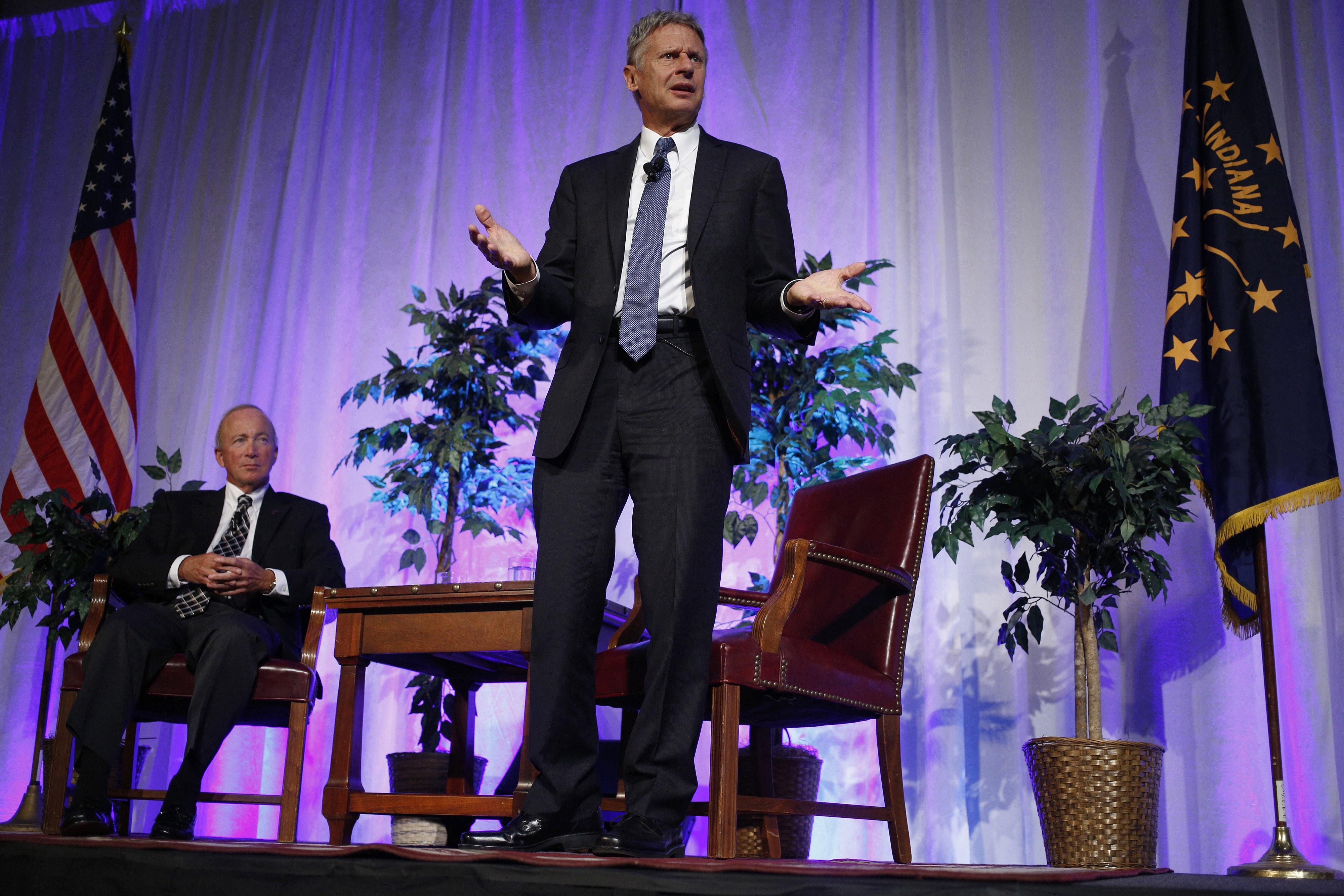 Libertarian Presidential Nominee Gary Johnson Speaks At Purdue University