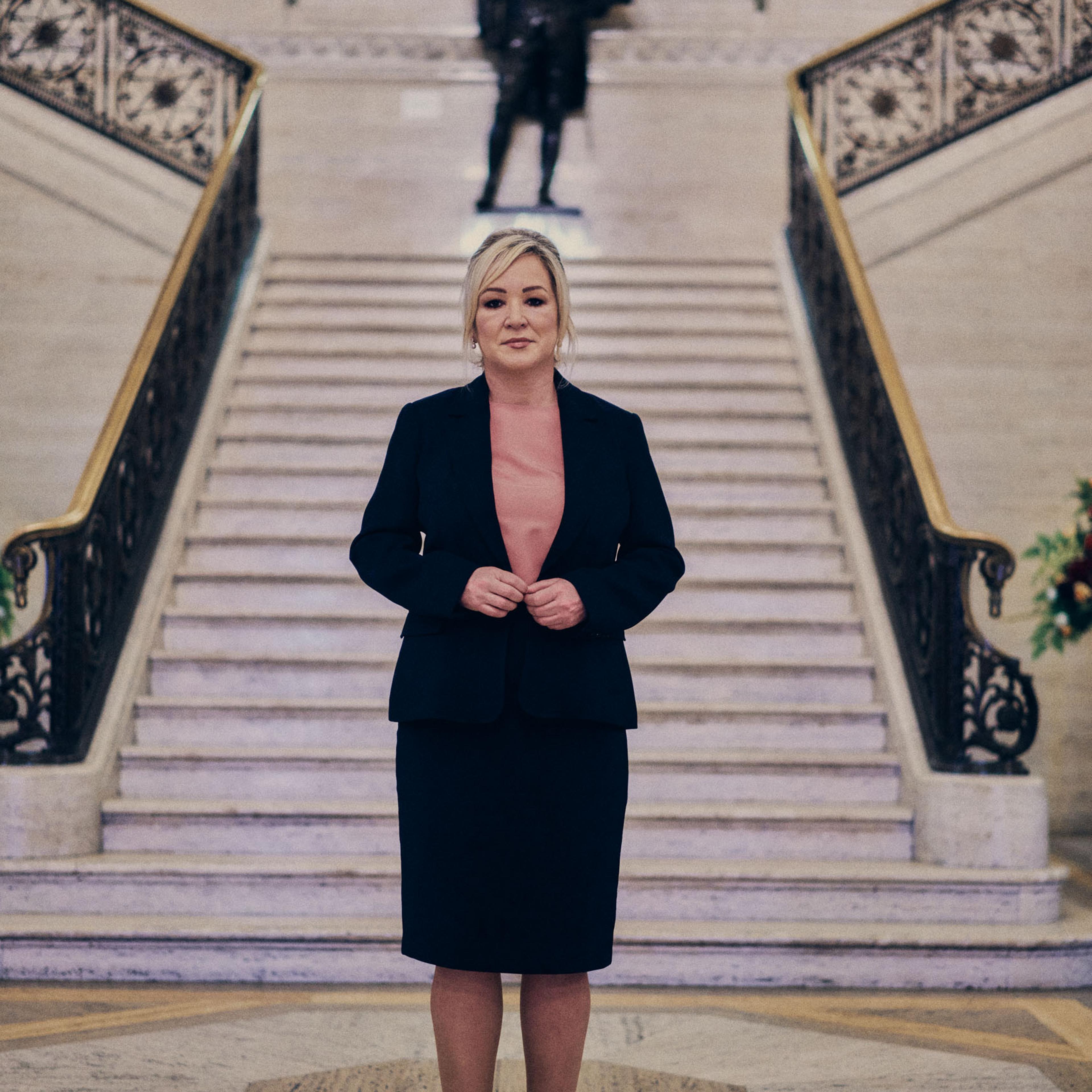 Michelle O'Neill photographed at Parliament Buildings, Stormont, in Belfast, Ireland