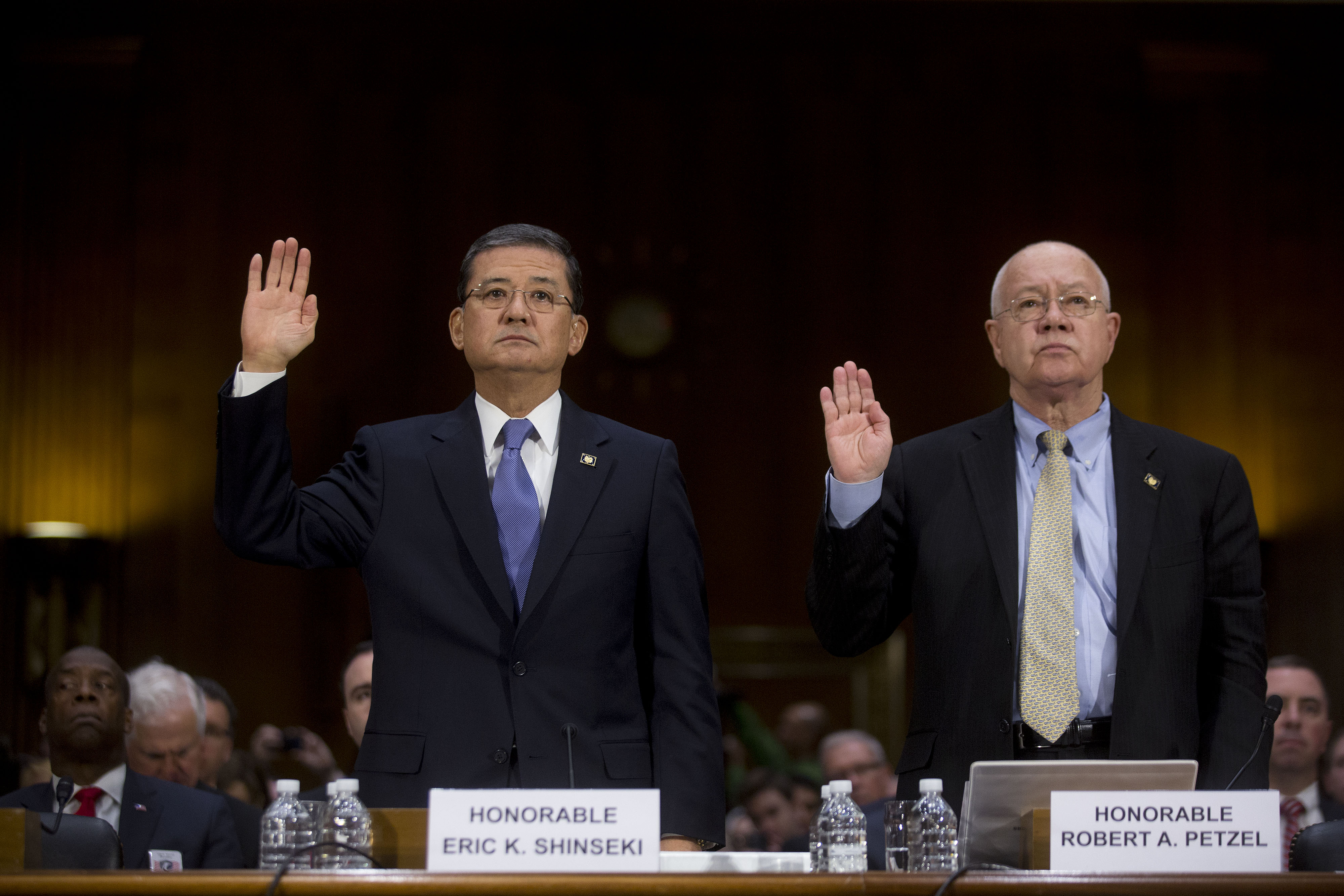 Veterans Affairs Secretary Eric Shinseki Testifies Before Senate Robert Petzal