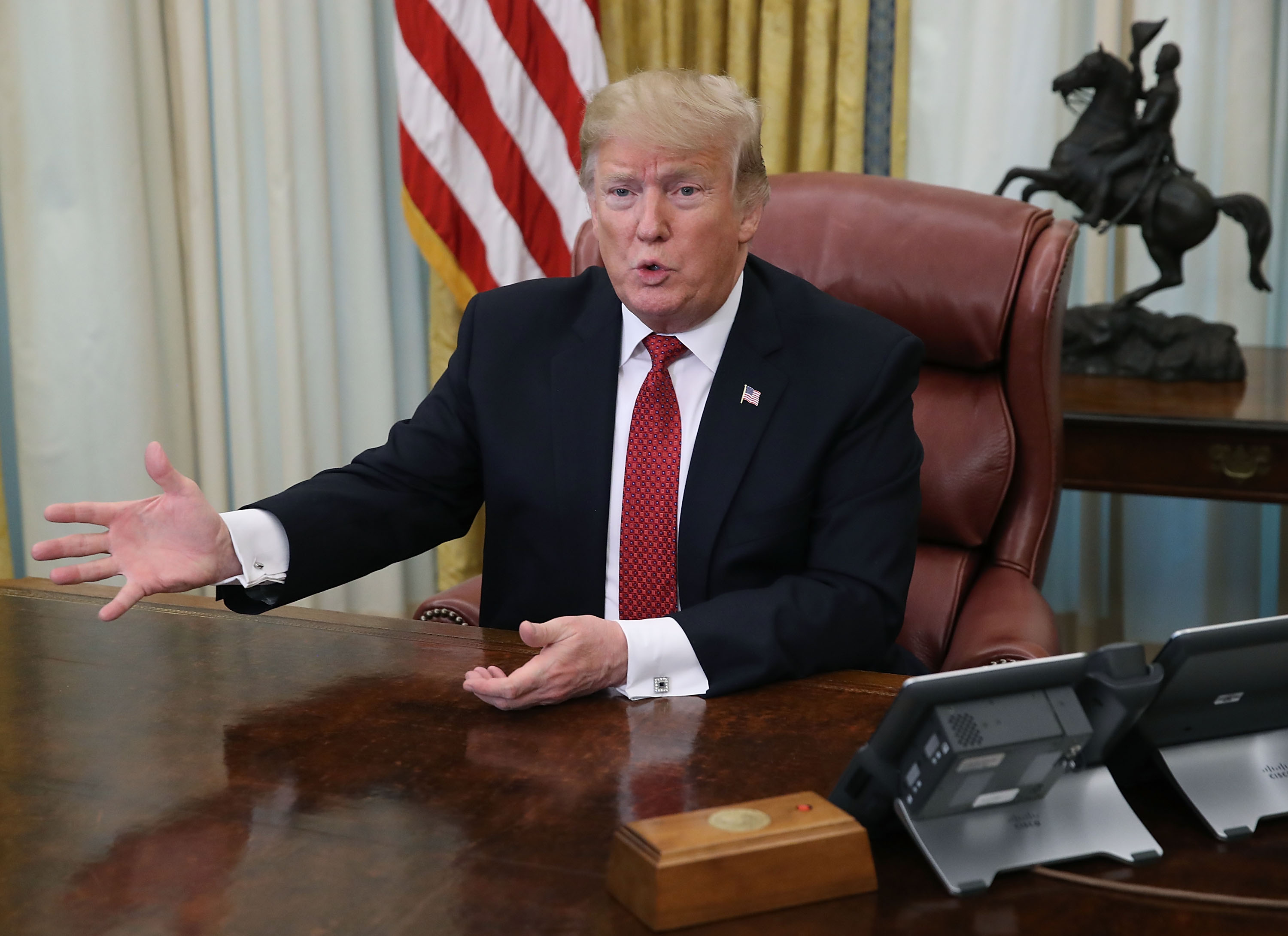 President Trump Meets With China's Vice Premier Liu He At The White House
