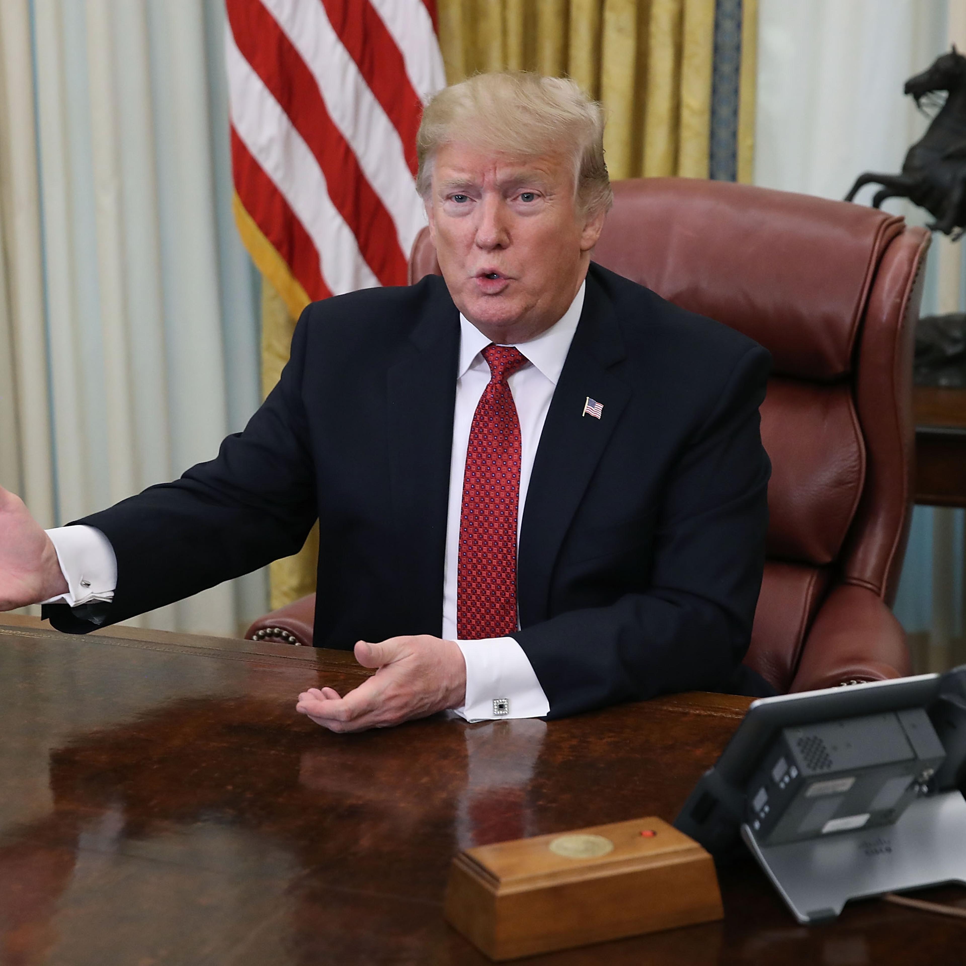 President Trump Meets With China's Vice Premier Liu He At The White House