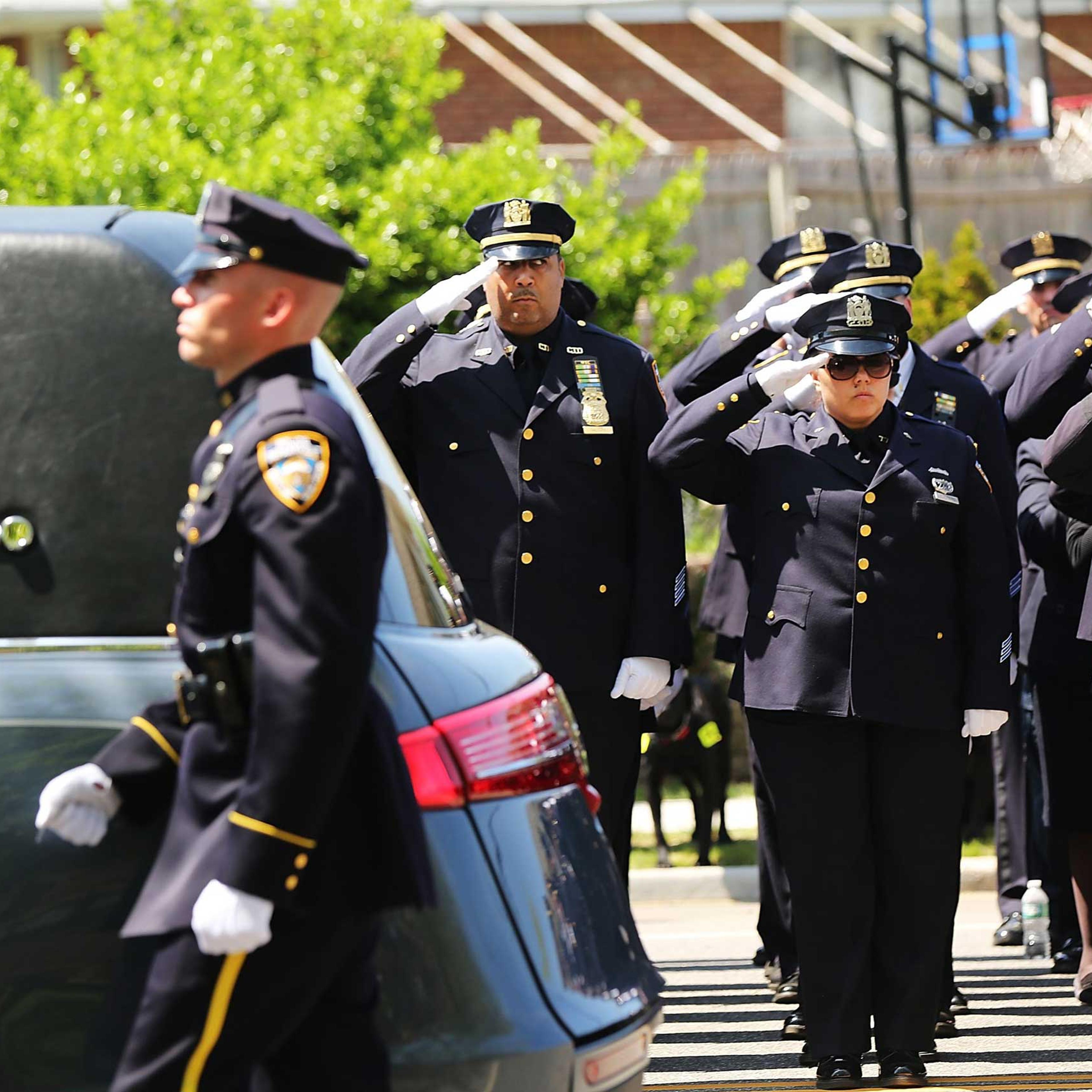 Funeral Held For NYPD Officer Brian Moore Fatally Shot On Duty