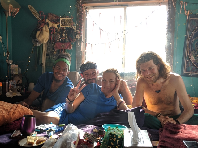 Amy Carlson with followers