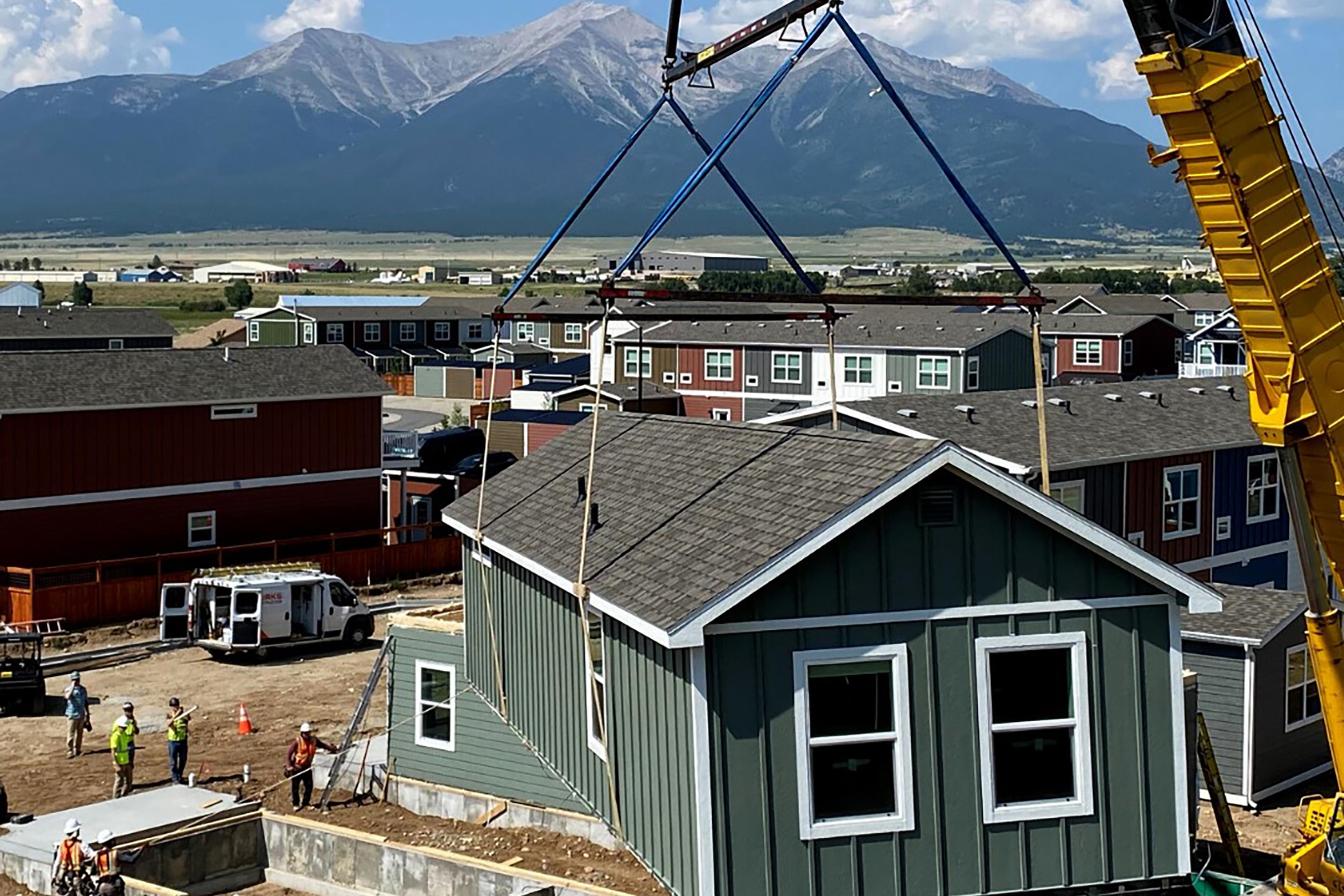 Fading West's factory-produced homes are shipped to their permanent location at costs of up to 25% cheaper than comparable traditionally-built homes, making homes more accessible during a housing crisis.