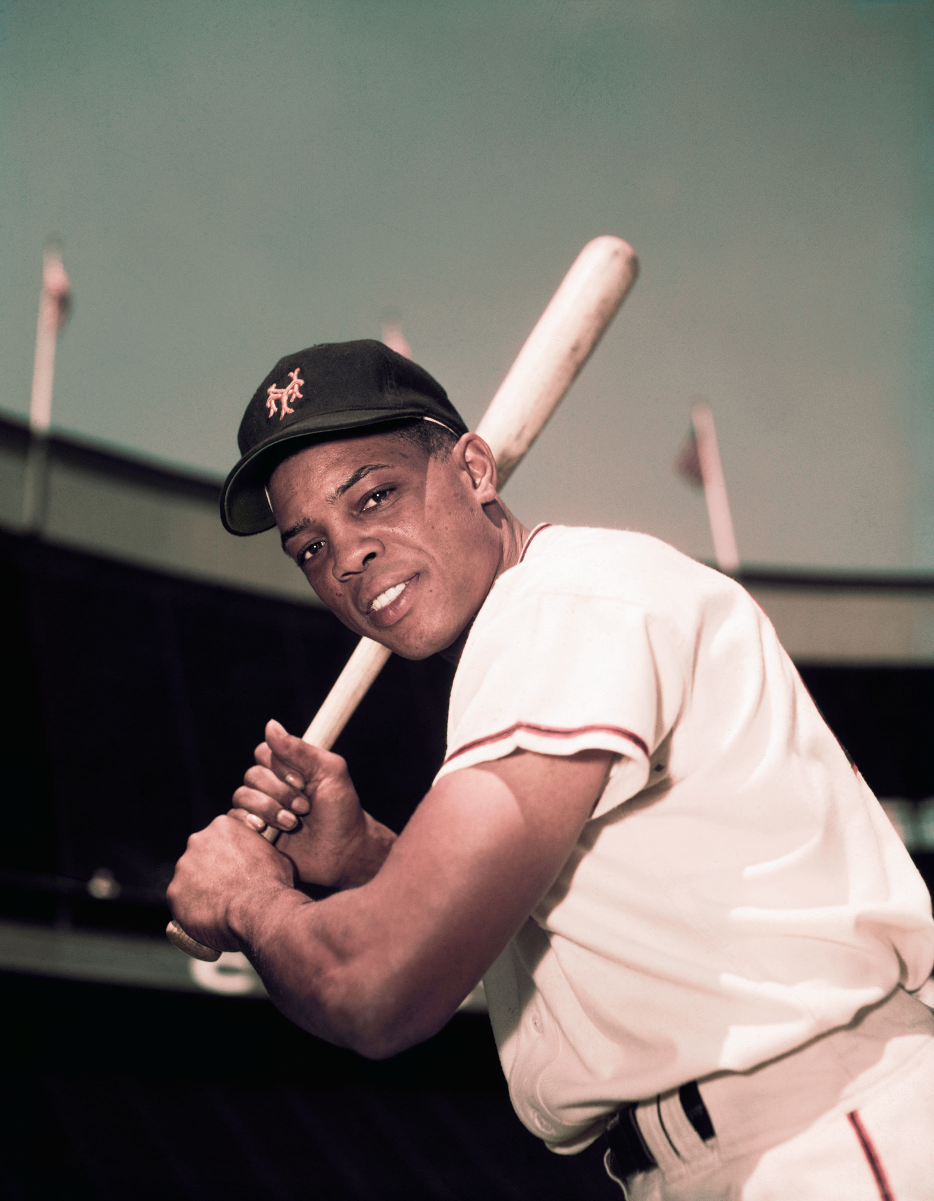 Willie Mays in Batting Stance