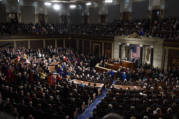 President Barack Obama delivers his State of the Union address before a joint session of Congress on Tuesday, January 20, 2015 in Washington, D.C.