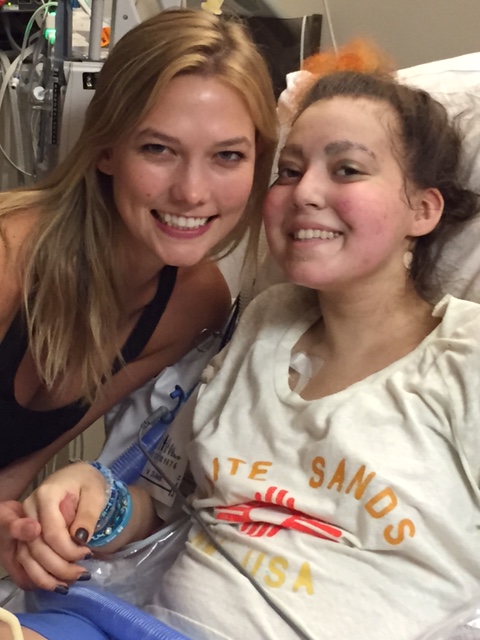 Karlie Kloss, left, and Abby Shapiro