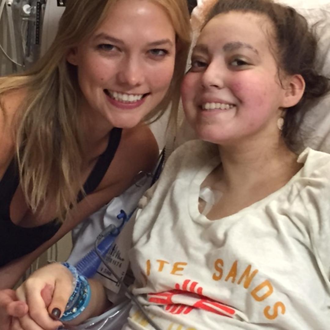 Karlie Kloss, left, and Abby Shapiro