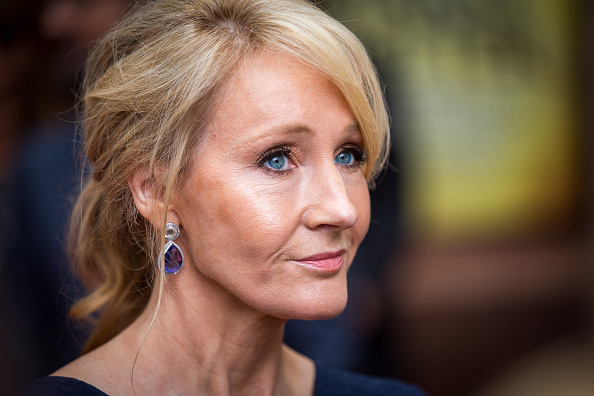 J. K. Rowling attends the press preview of 'Harry Potter & The Cursed Child' at Palace Theatre on July 30, 2016 in London, England.