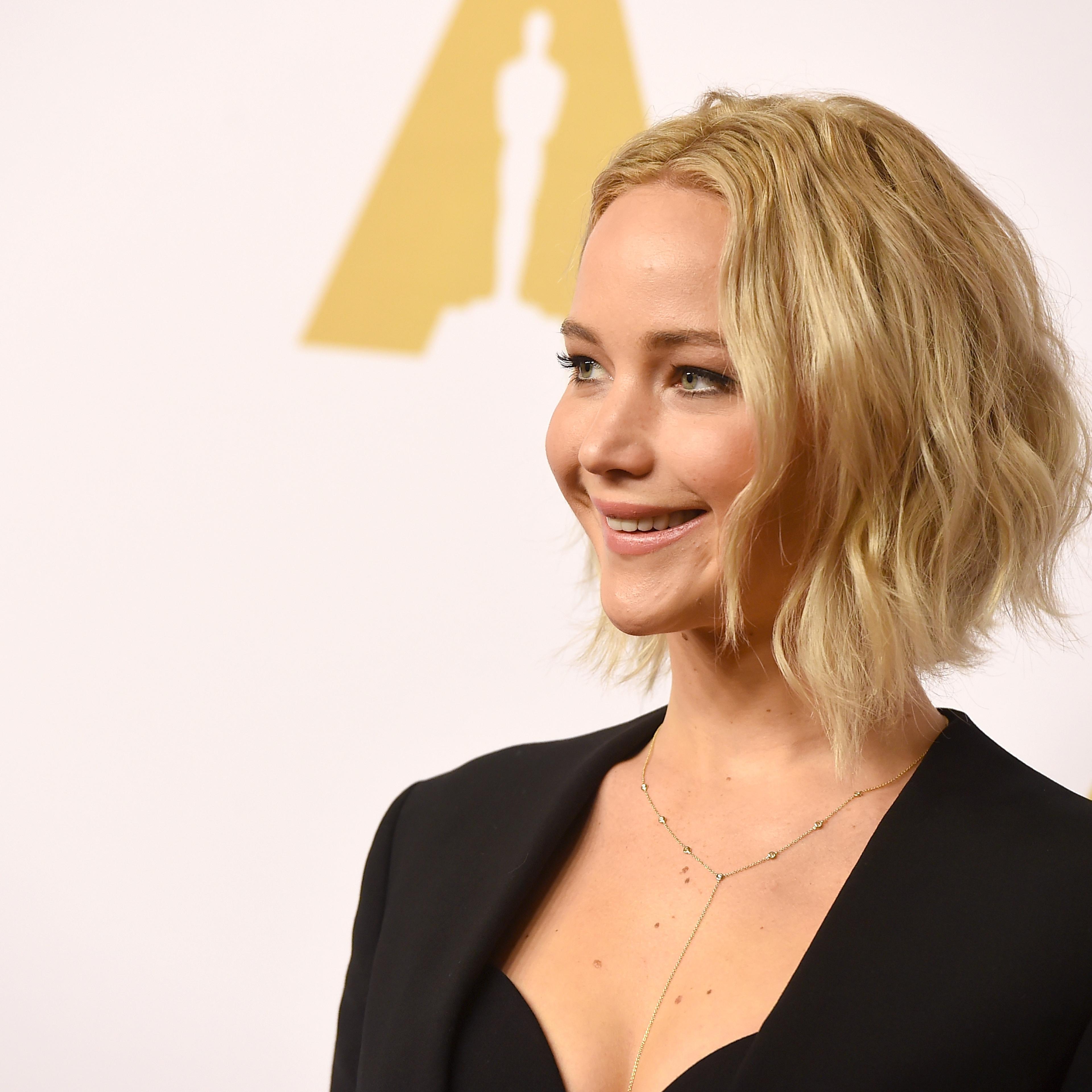 Actress Jennifer Lawrence on Feb. 8, 2016 in Beverly Hills, Calif.