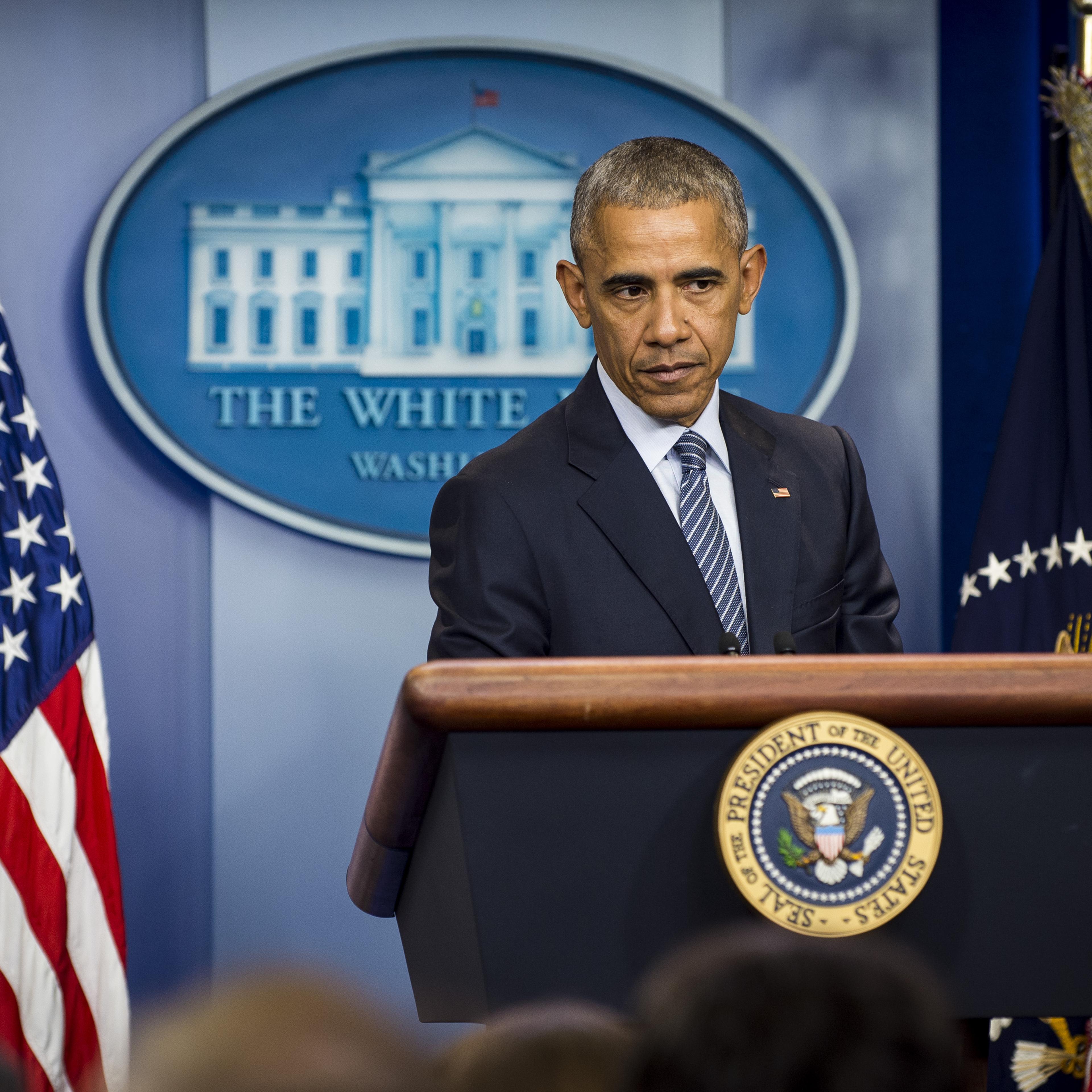President Barack Obama Holds News Conference Before Departing For Greece