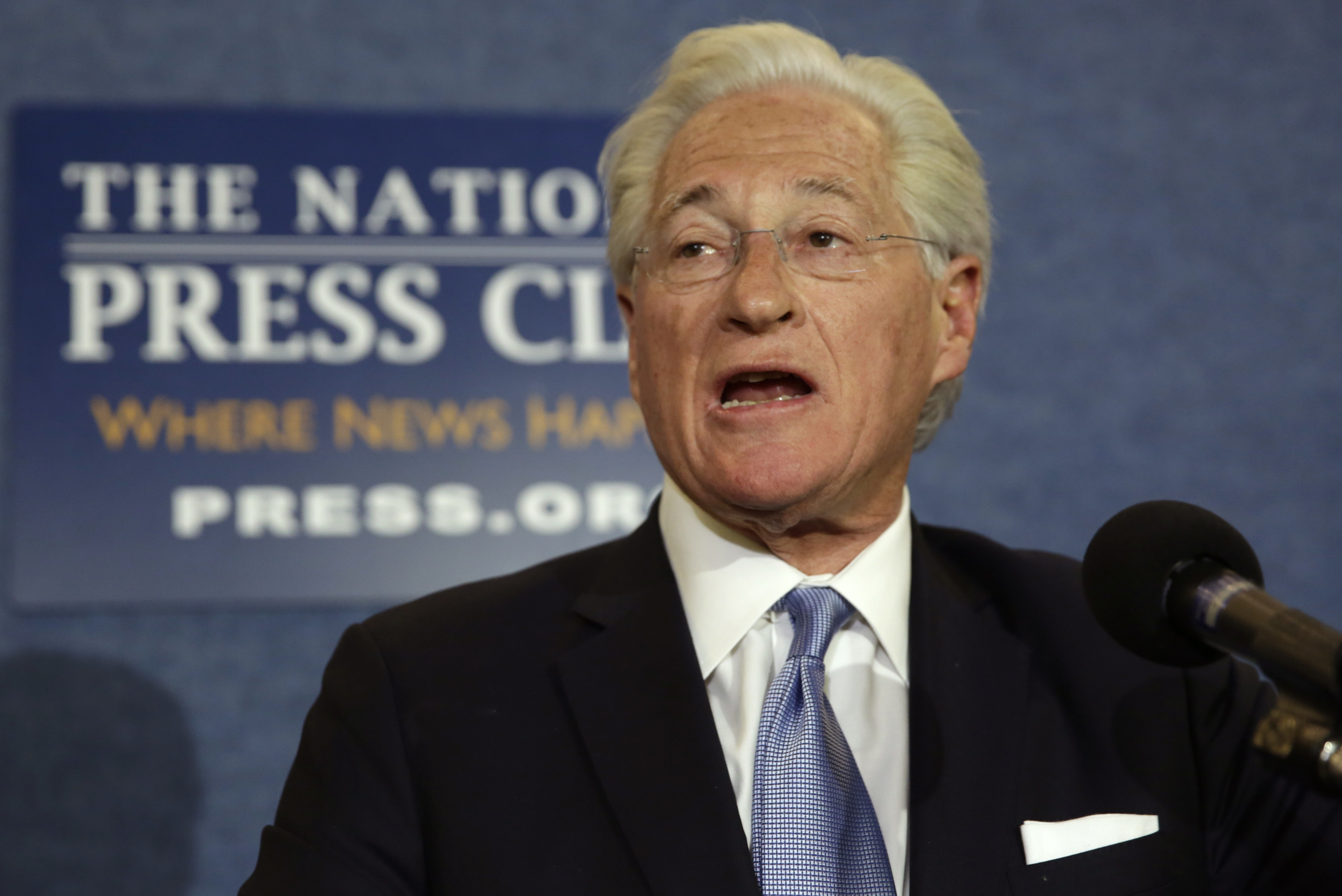 U.S. President Trump's lawyer Kasowitz delivers a statement in Washington