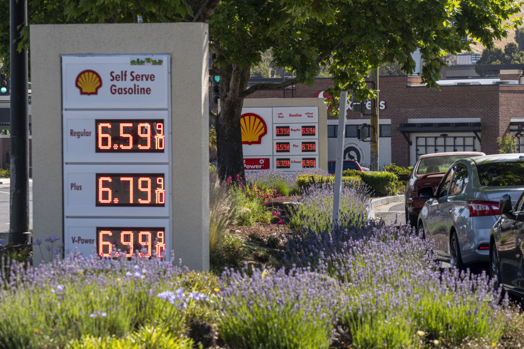 Gas Stations As Biden Says Gas Tax Pause Would Give Families 'Bit of Relief'