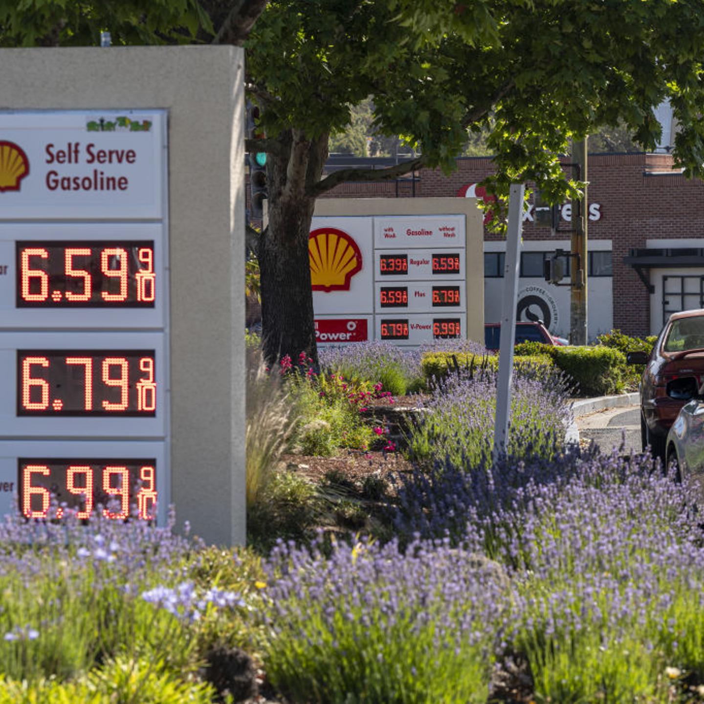 Gas Stations As Biden Says Gas Tax Pause Would Give Families 'Bit of Relief'