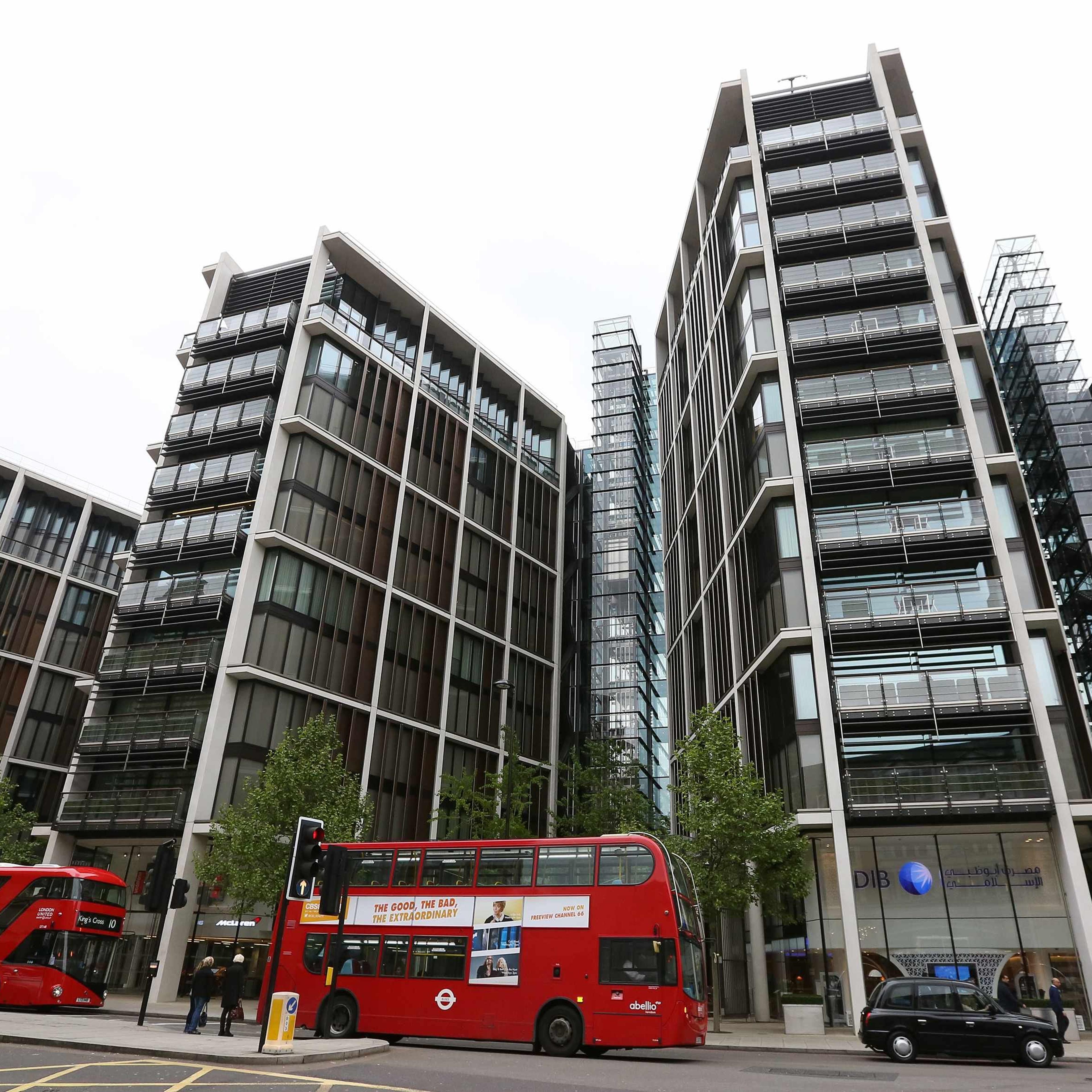 The development of One Hyde Park is seen in London