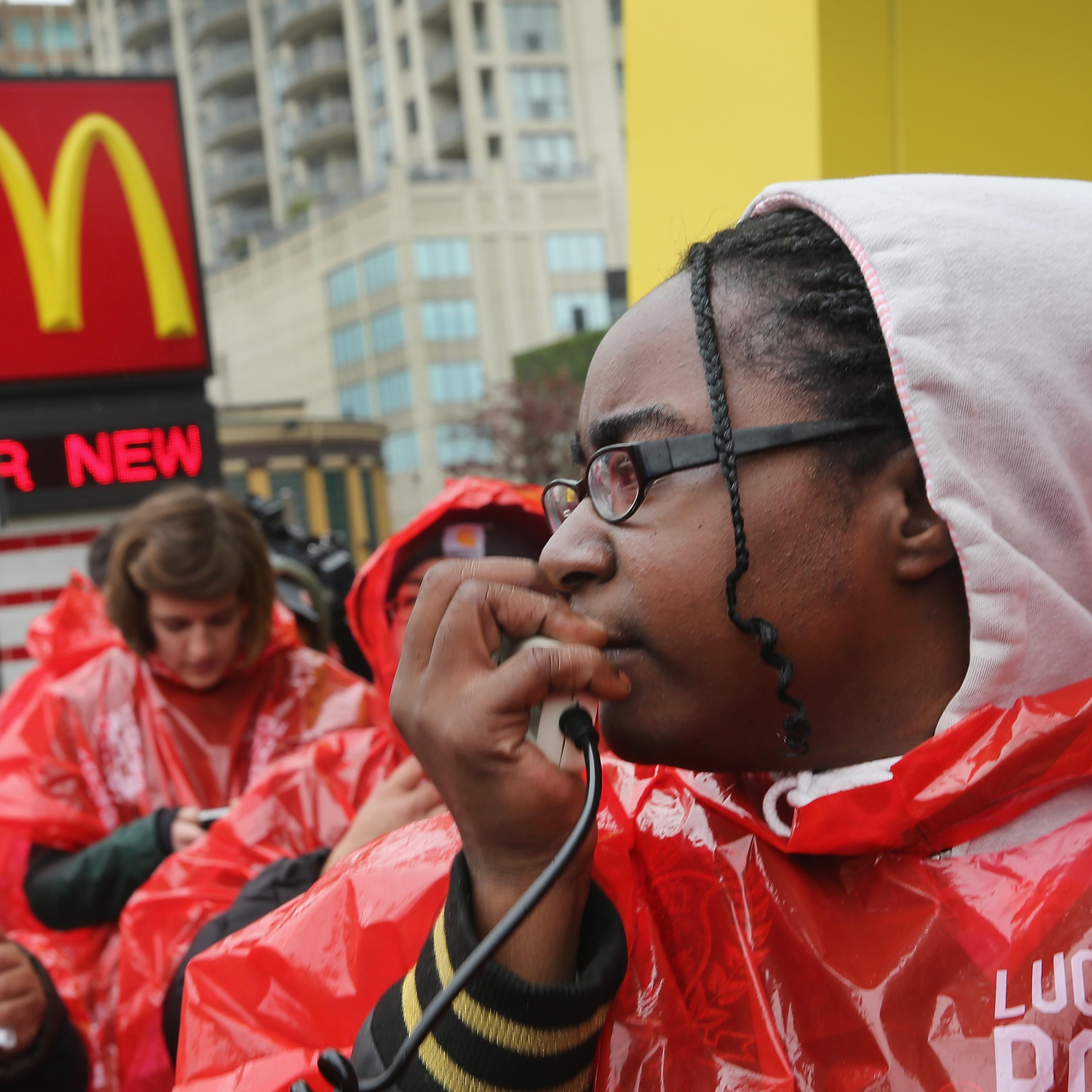 Fast Food Workers Across U.S. Rally For Increased Wages, Unionization