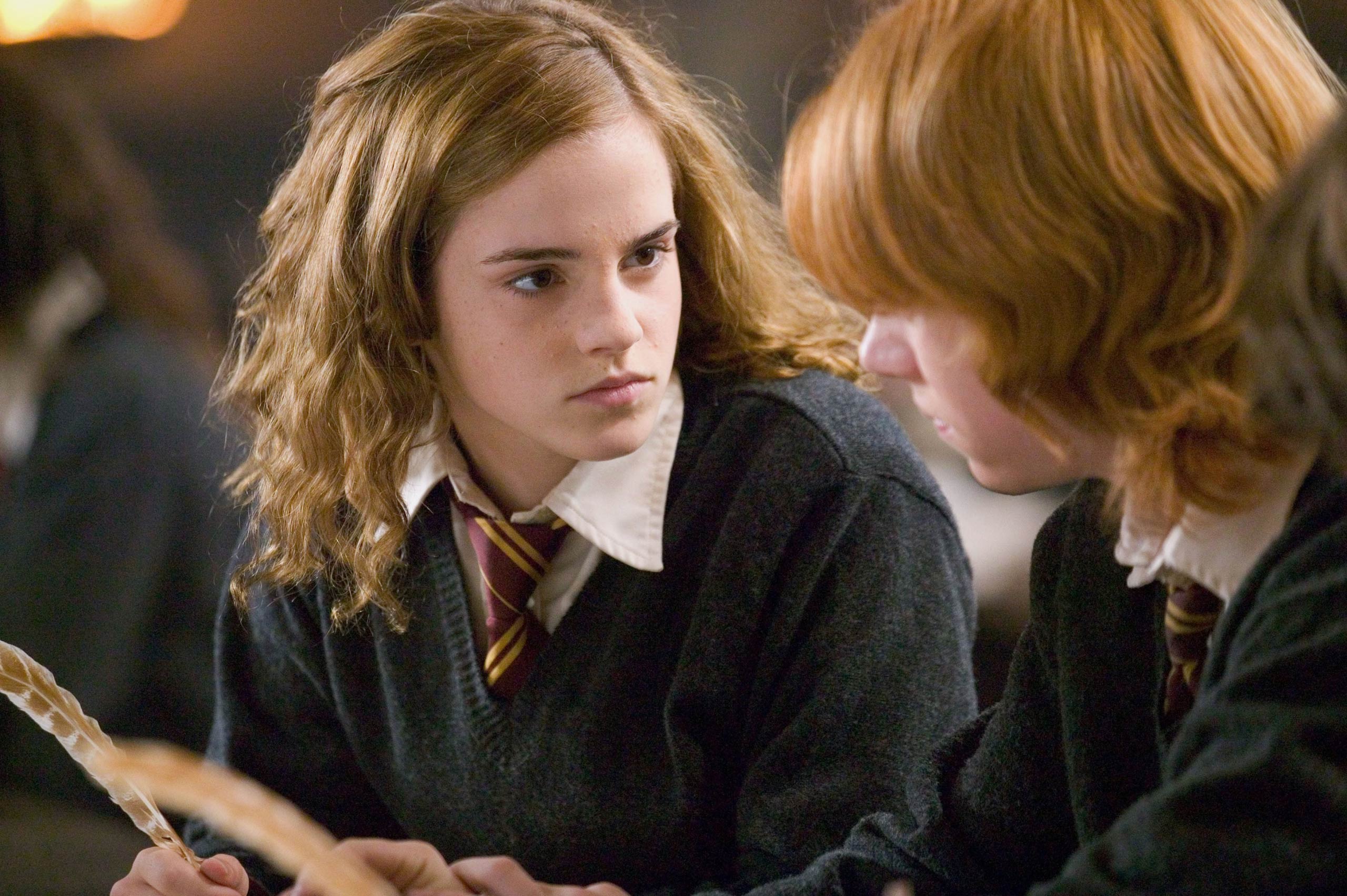 Emma Watson in <i>Harry Potter and the Goblet of Fire</i>, 2005.