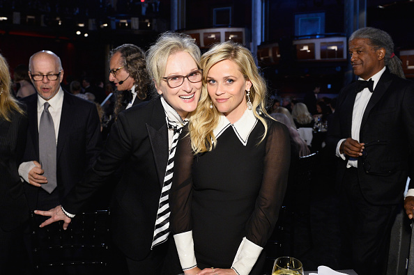 Meryl Streep and Reese Witherspoon during American Film Institute's 45th Life Achievement Award Gala Tribute to Diane Keaton