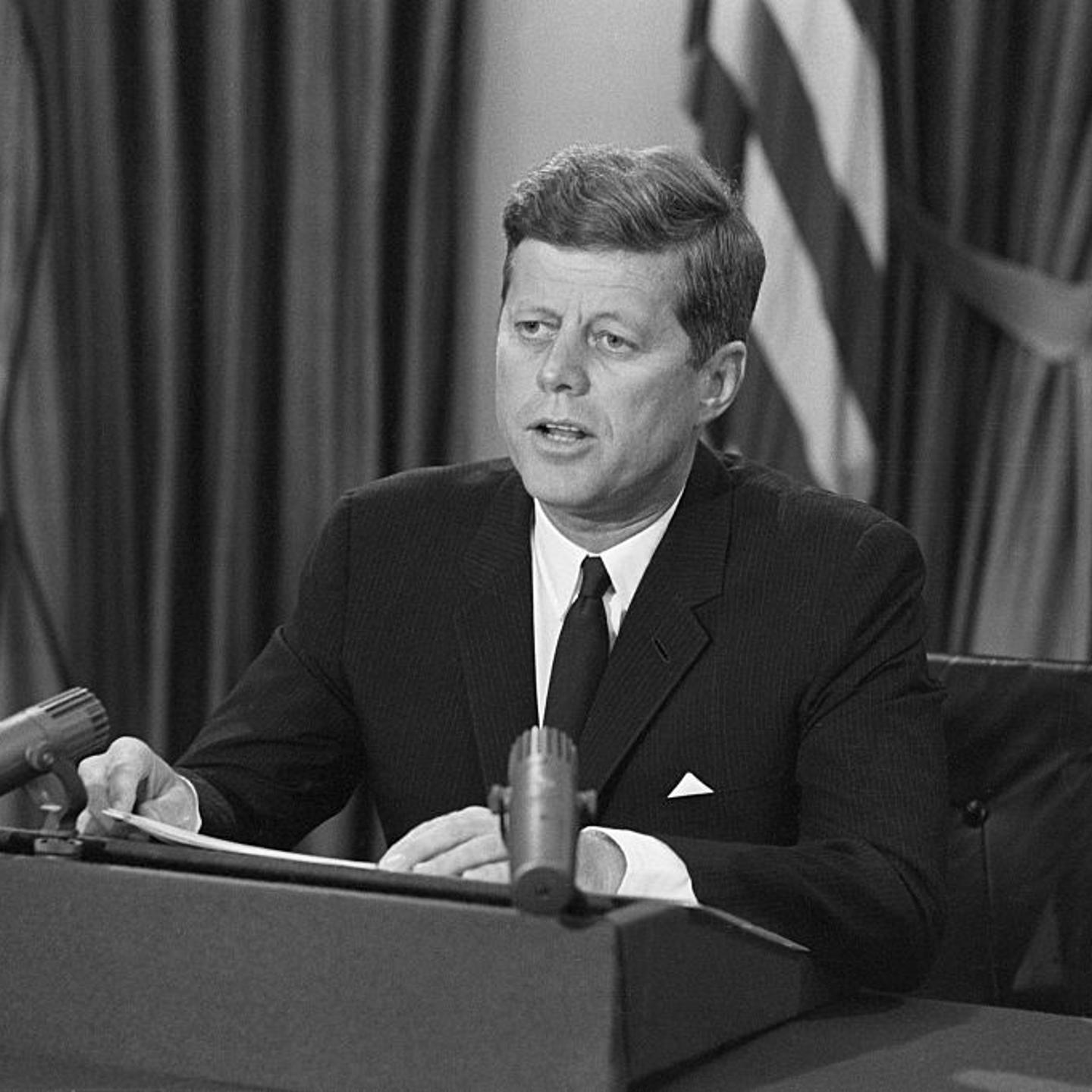 President Kennedy Delivering Speech