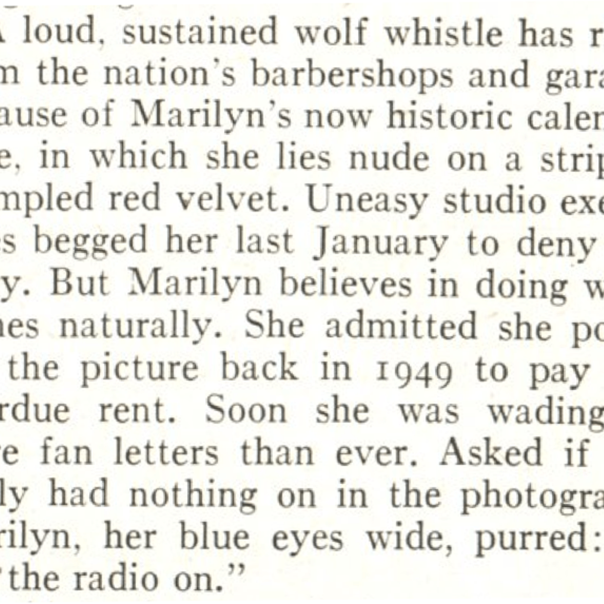 Time Aug. 11, 1952 Snippet