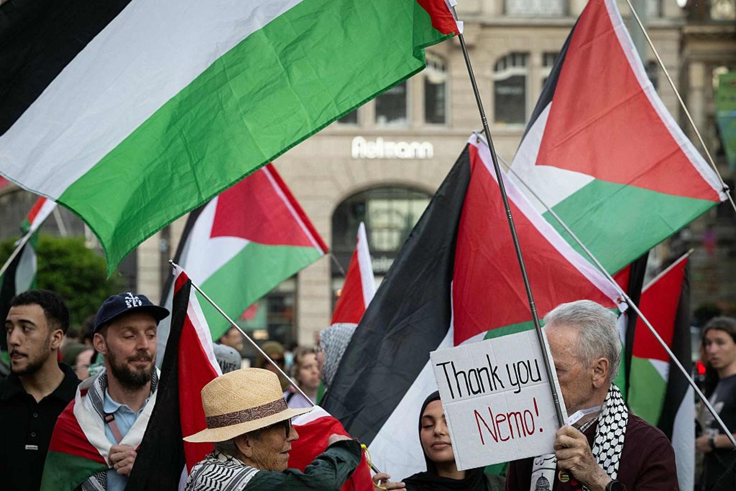 SWITZERLAND-ISRAEL-PALESTINIAN-CONFLICT-MUSIC-AWARD-EUROVISION