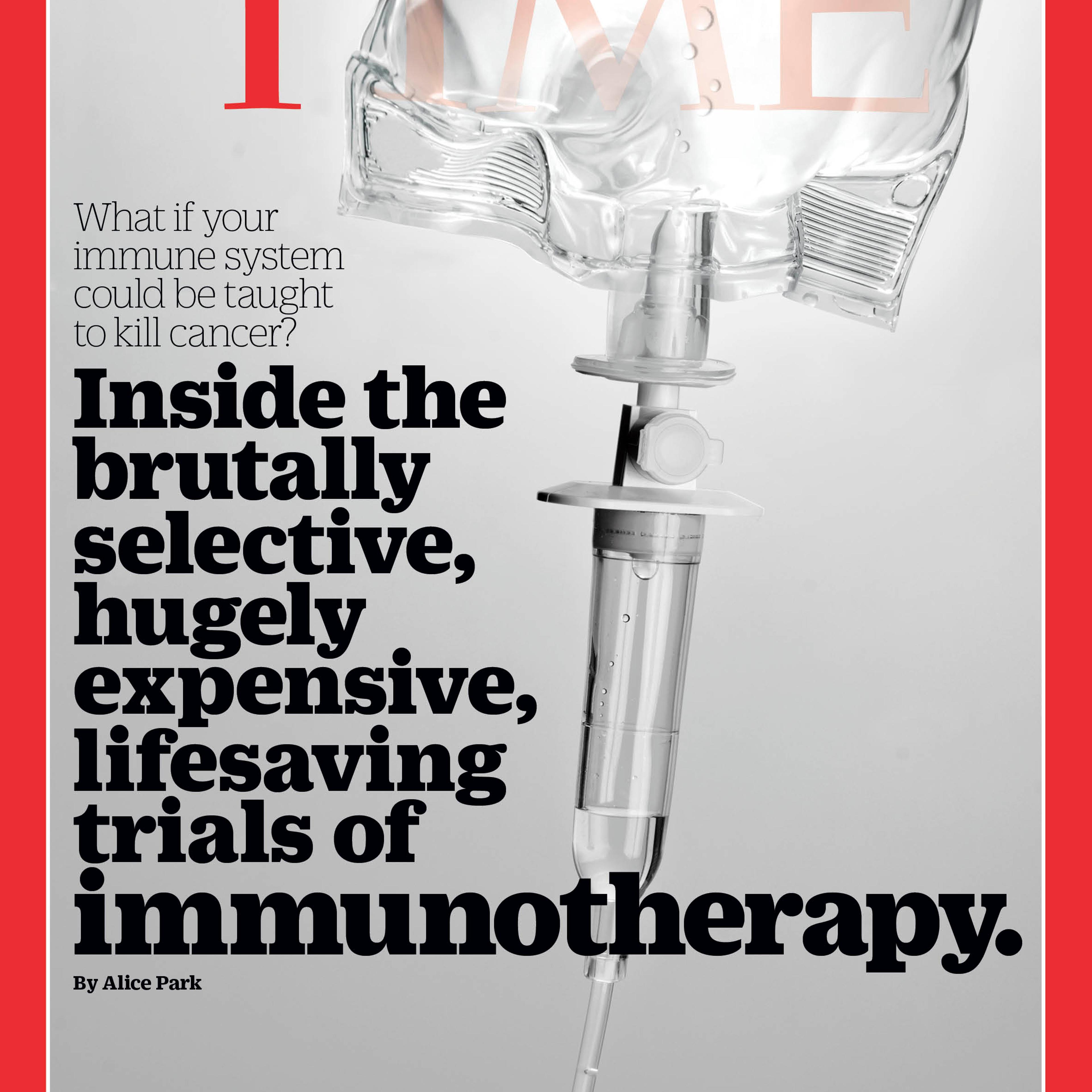 Immunotherapy Cancer Clinical Trials Time Magazine Cover