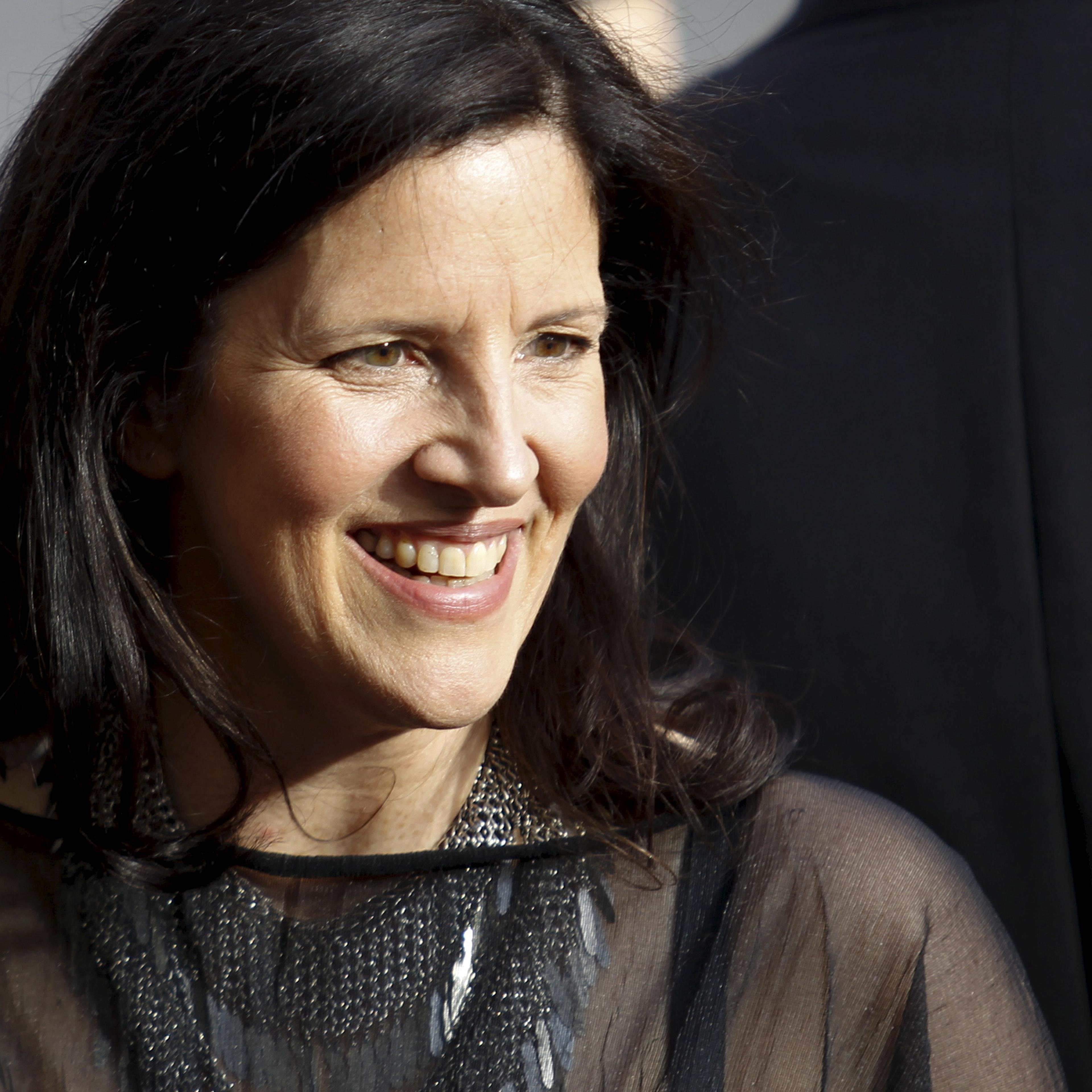 Director Laura Poitras arrives to attend the Chaplin award at Alice Tully Hall in New York April 27, 2015.