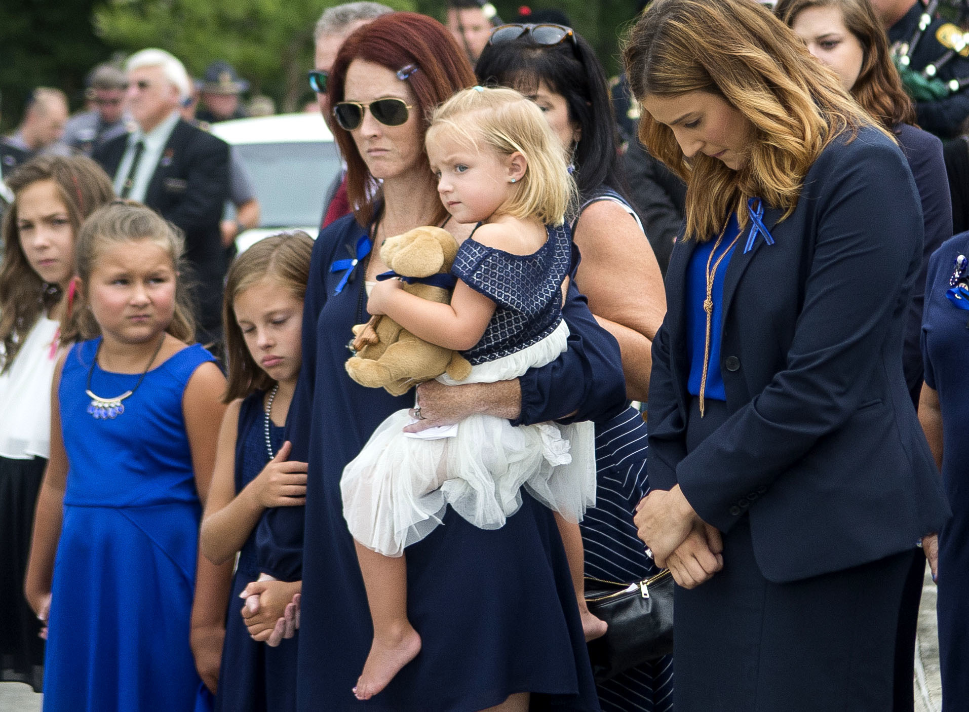 Dechia Gerald during the funeral for her husband, Matthew Gerald, in Baton Rouge, LA, on July 22, 2016.