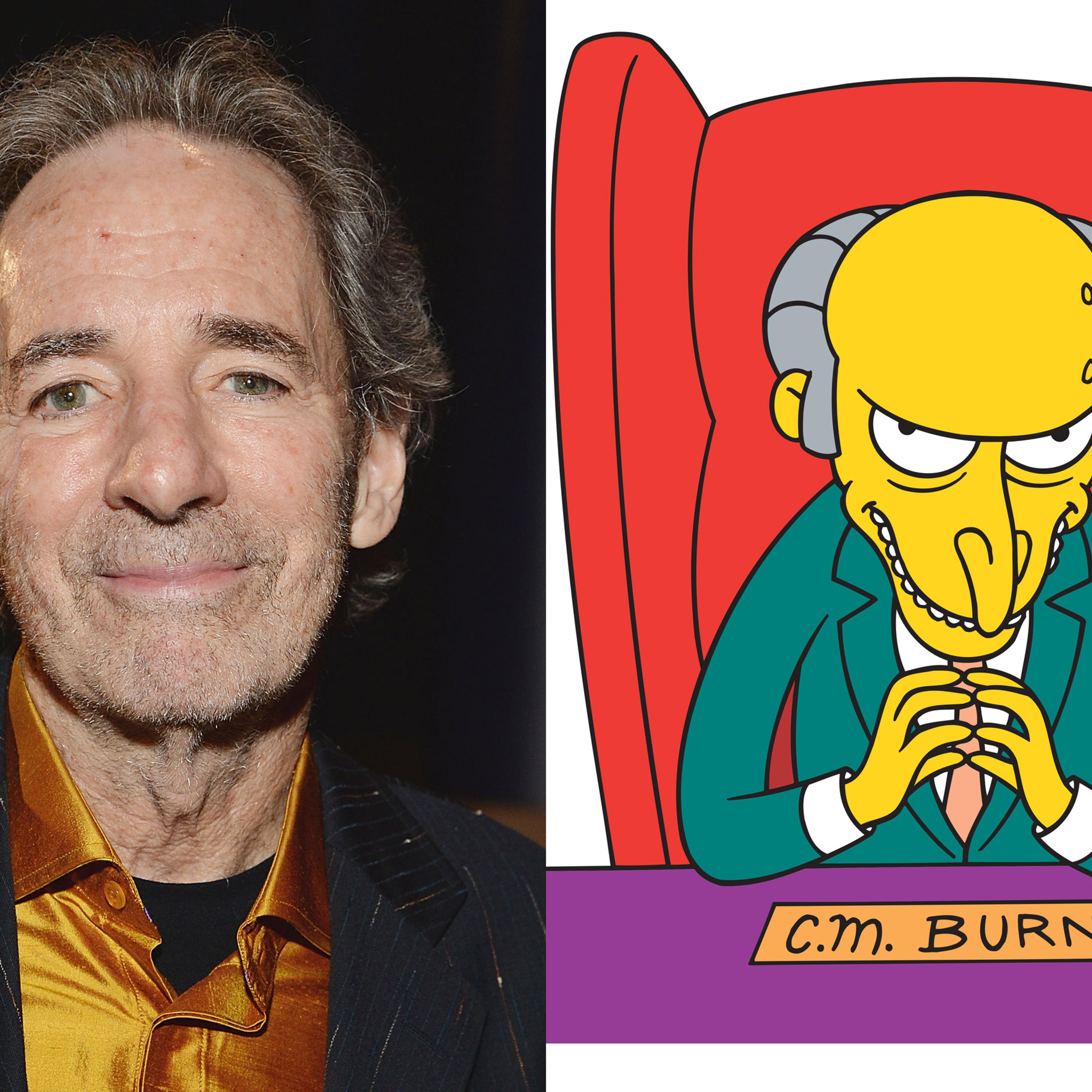 Harry Shearer, left, voices numerous characters on <i>The Simpsons</i> including that of Mr. Burns.