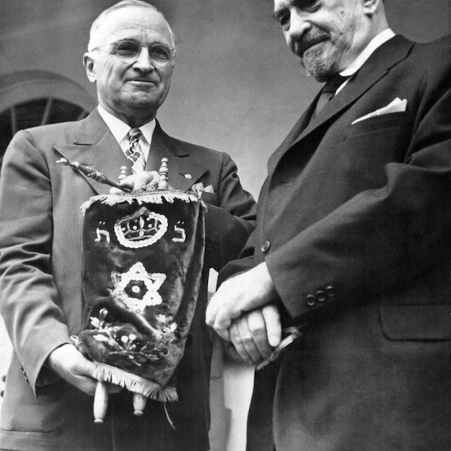 Harry Truman et Chaim Weizmann